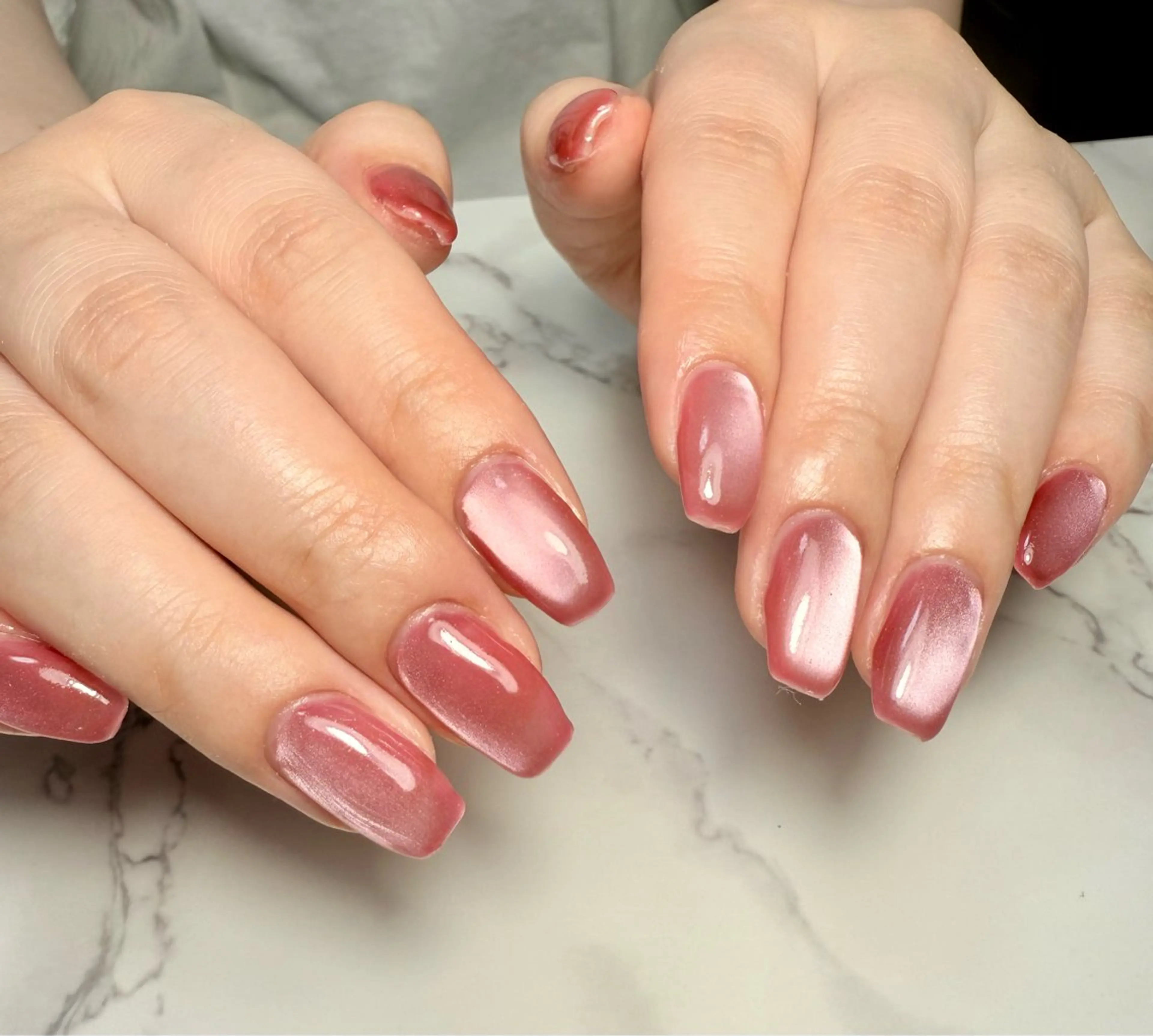 ネイル アニマル柄 アートネイル チークネイル フレンチネイル 氷ネイル・うるうるネイル M.N_ nailのネイルデザイン