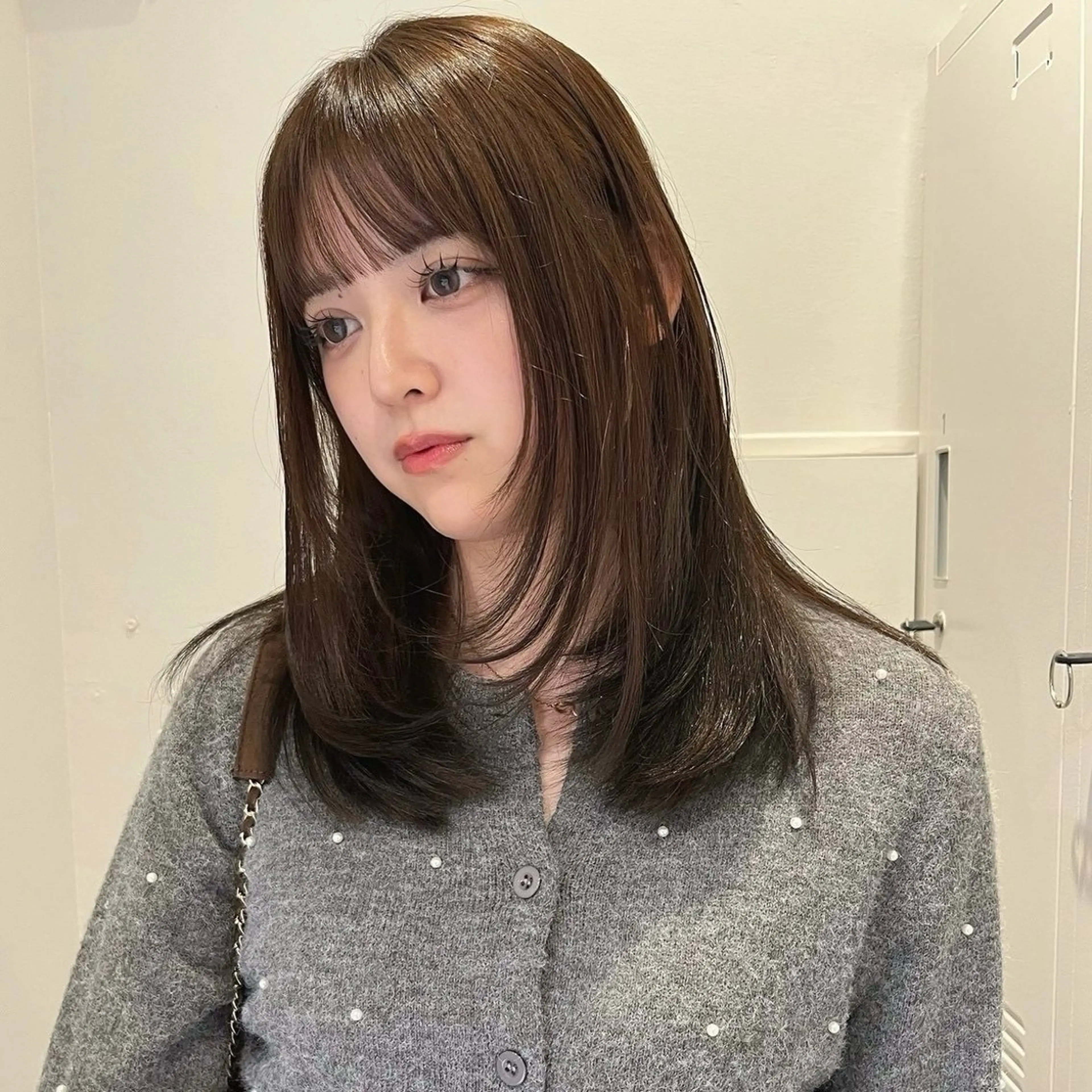 セミロング カラー カット ヘアカラー トリートメント レイヤーカット/暖色 カラー/mao🎀のヘアスタイル