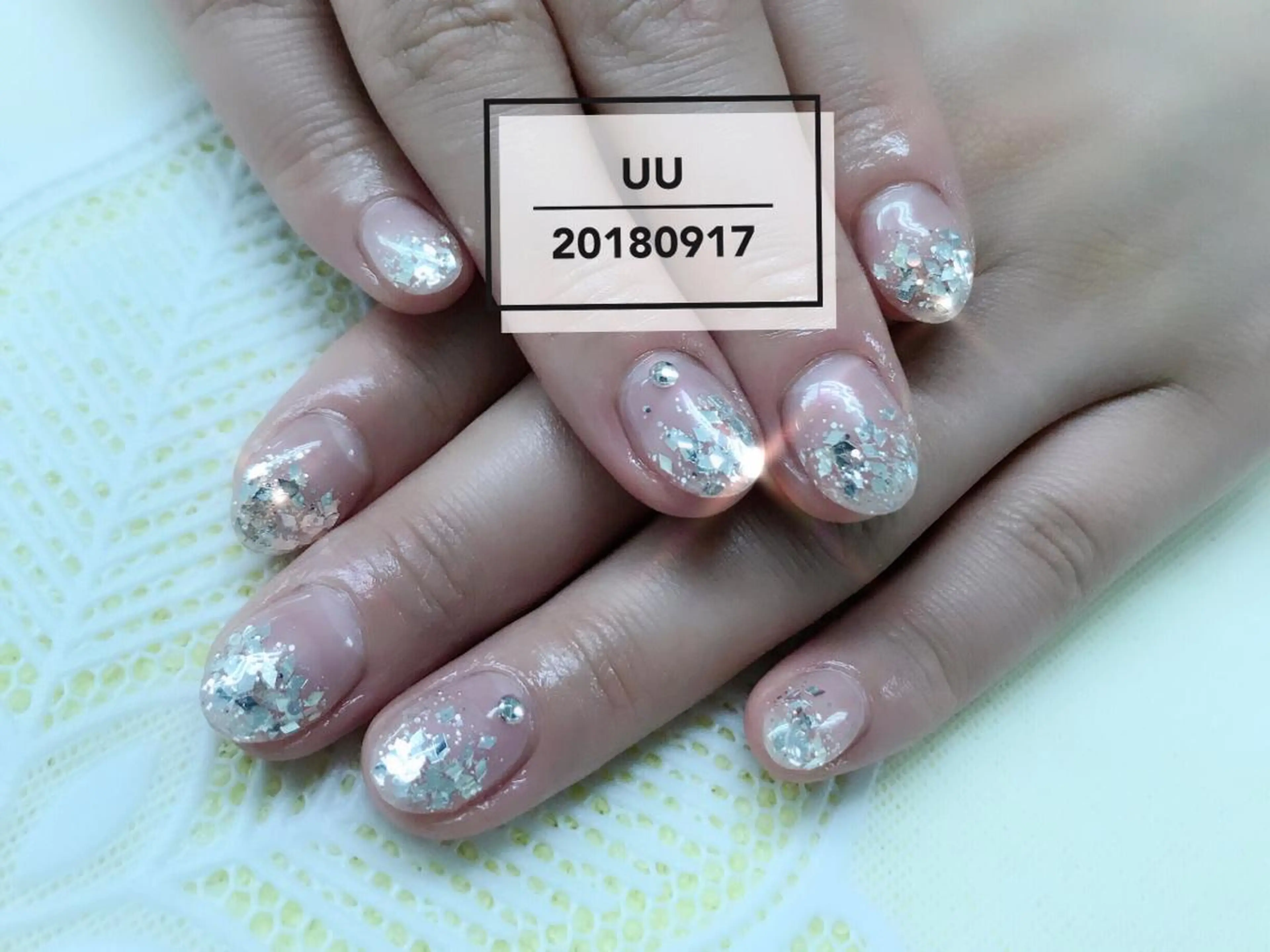 ネイル グラデーション キラキラネイル ラメ(グリッター) ラメグラデーション UU Salon所属・UU ゆきのネイルデザイン