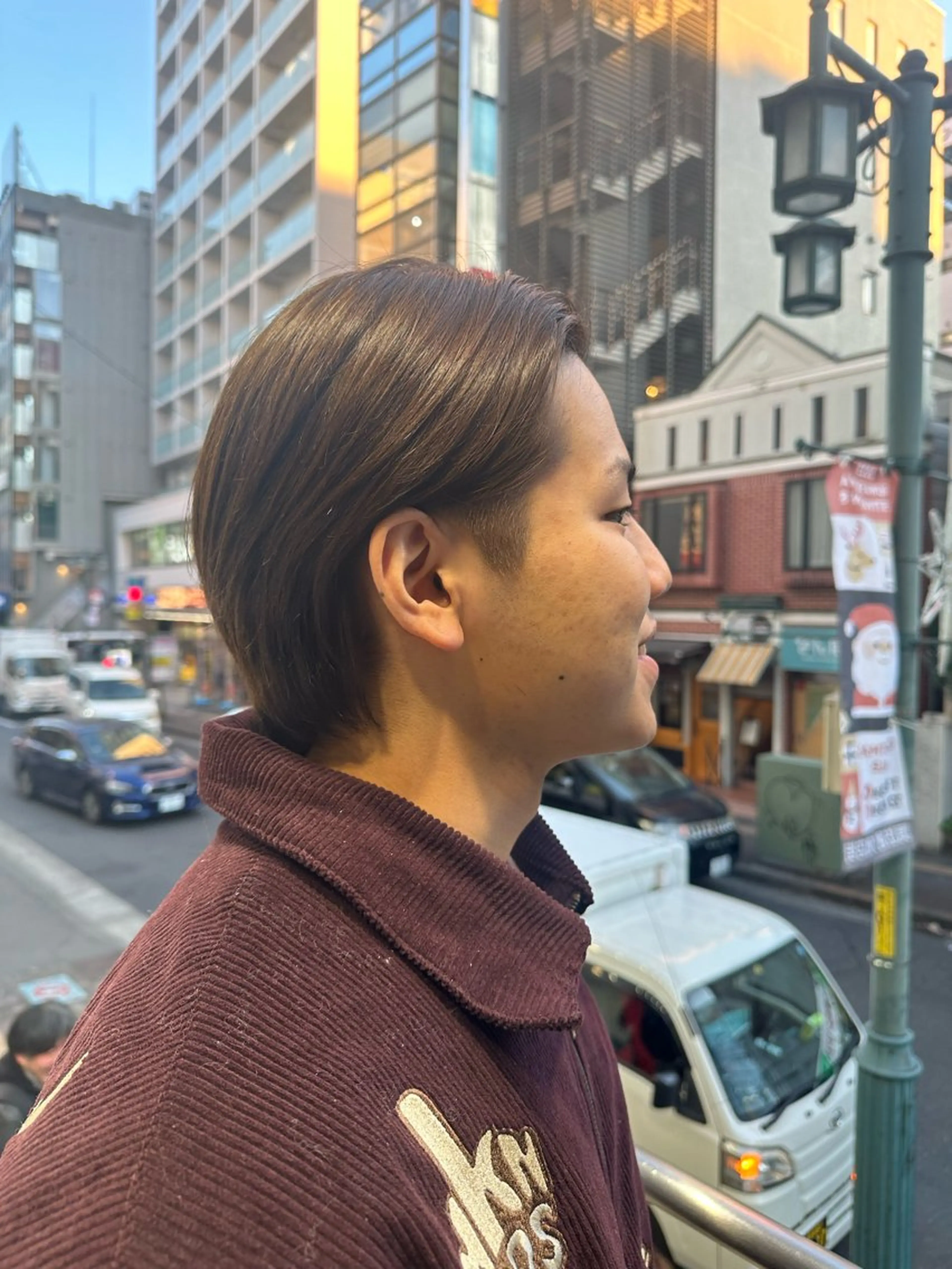 ショート カラー メンズ メンズブリーチ メンズハイトーン メンズインナーカラー ブリーチ ケアブリーチ Rei/ 縮毛矯正/ ハイライトカラー募集のヘアスタイル