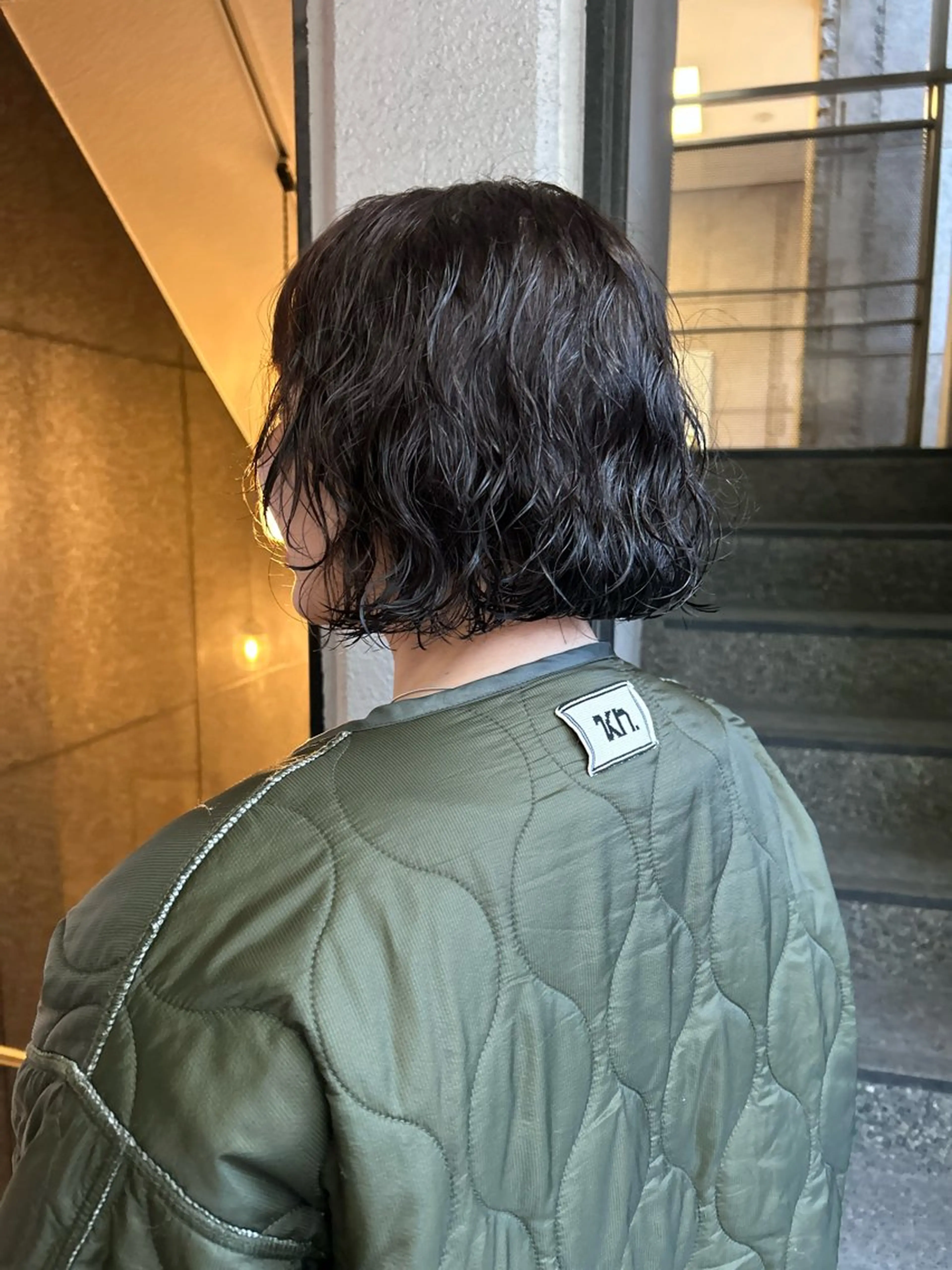 ミディアム パーマ ミディアムパーマ ボブ カット パーマ ニュアンスパーマ 🪷なりたりみのヘアスタイル