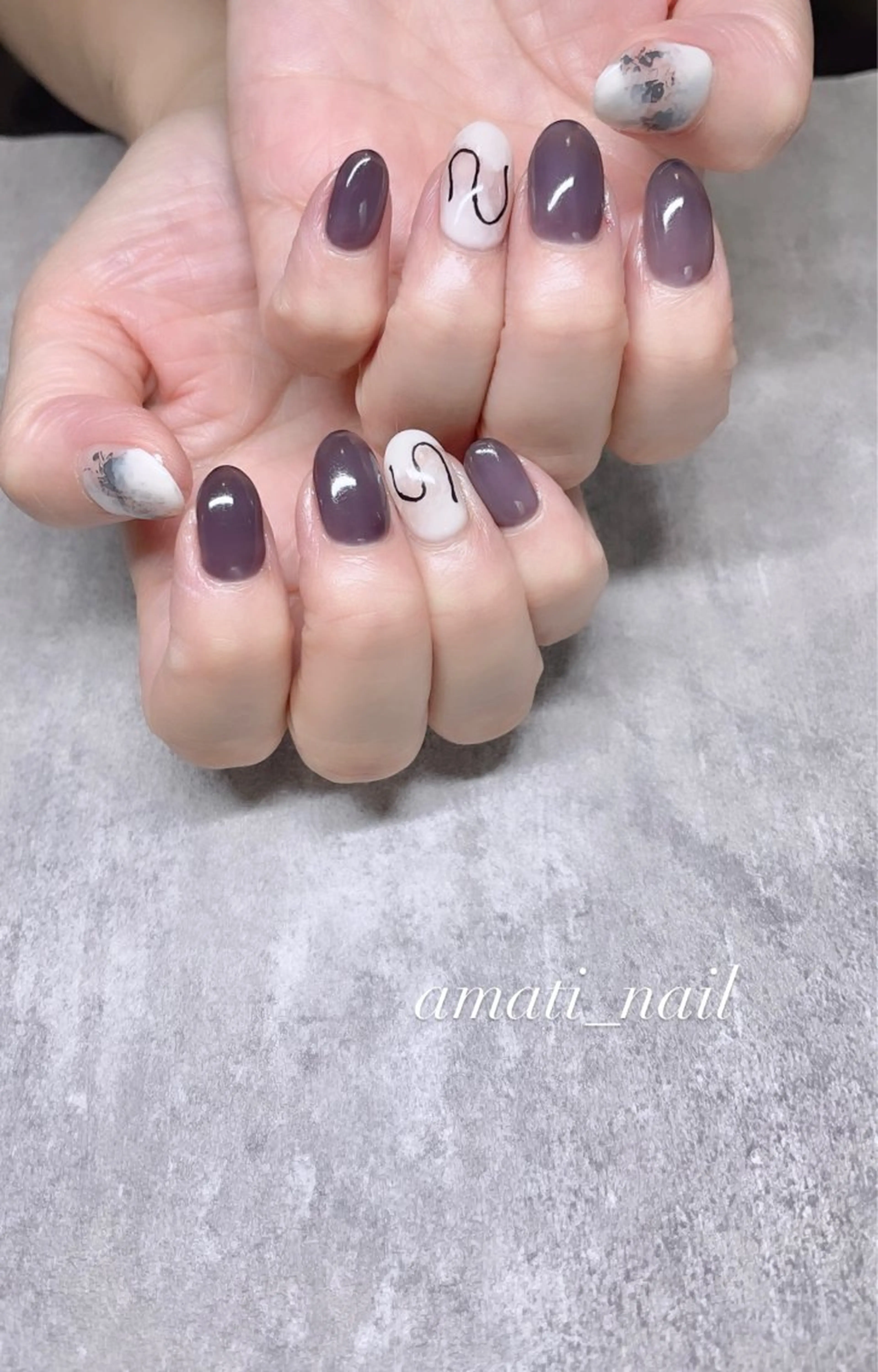 ネイル フットネイル ジェルネイル マグネットネイル ミラーネイル ニュアンスネイル ハンドネイル amati_nail TAKAKOのネイルデザイン