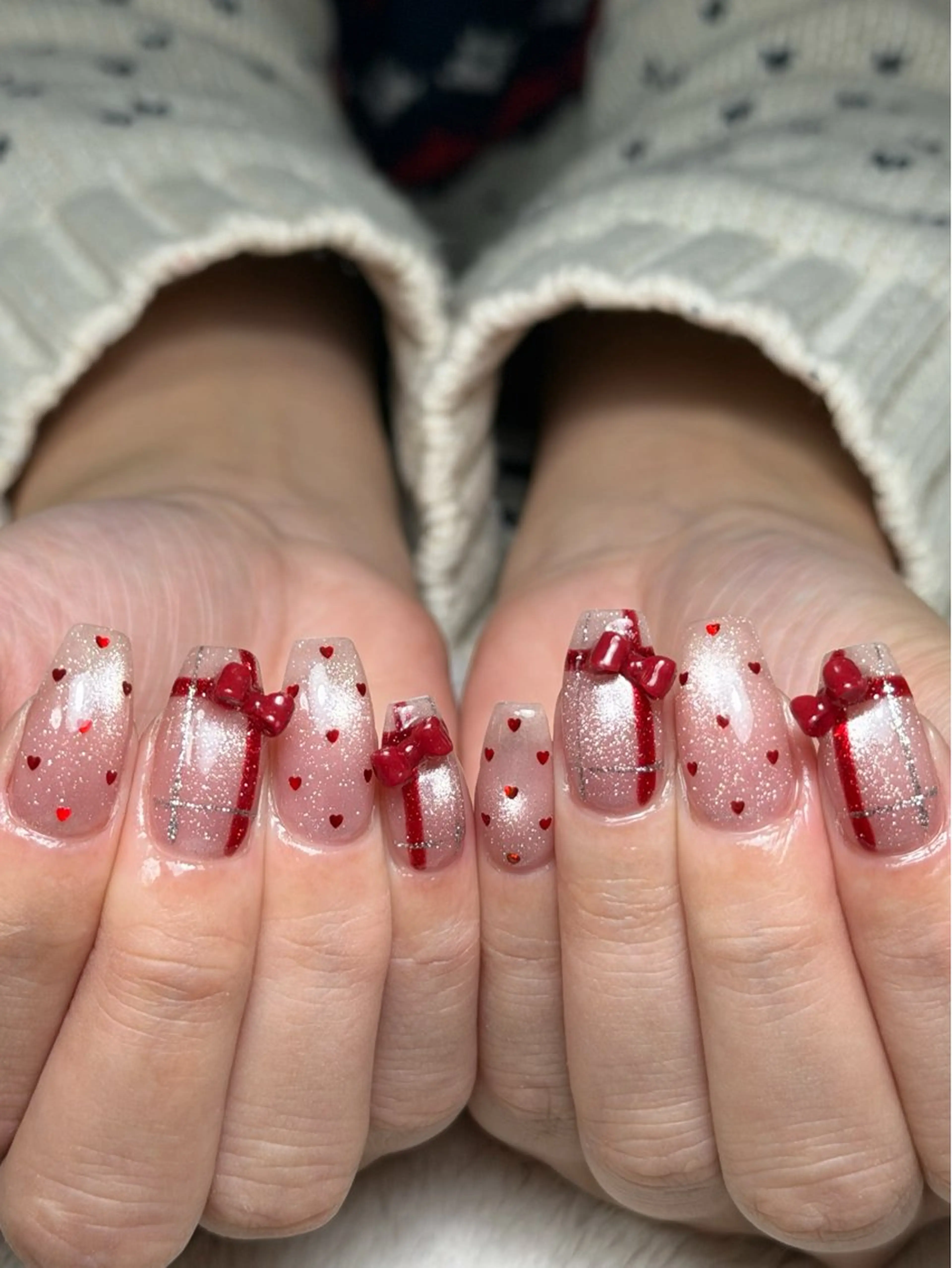 ネイル ハンドネイル dimples yuki🎀 ꒷꒦♡のネイルデザイン