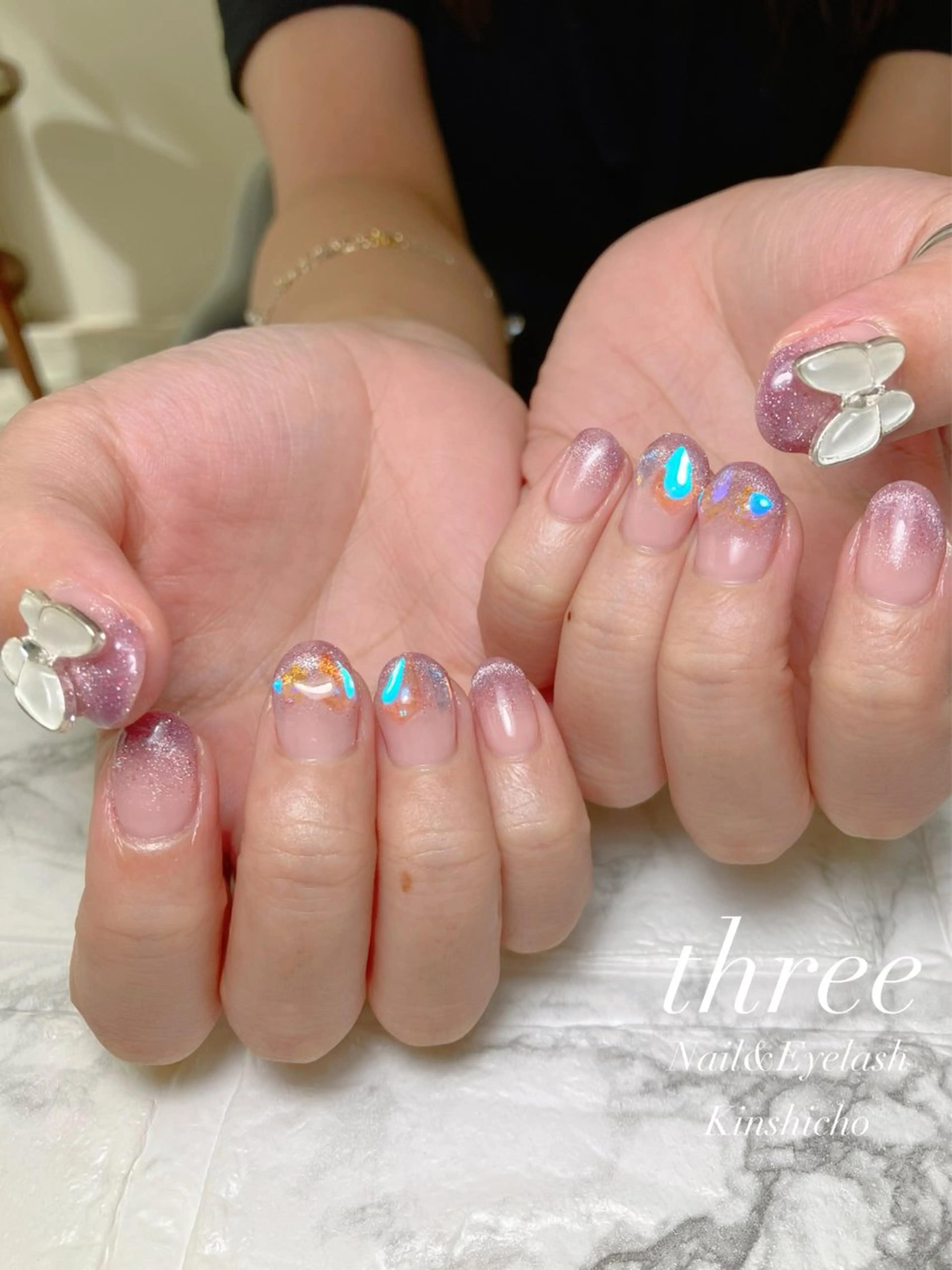 ネイル 韓国ネイル ハンドネイル three Nail&Eyeのネイルデザイン