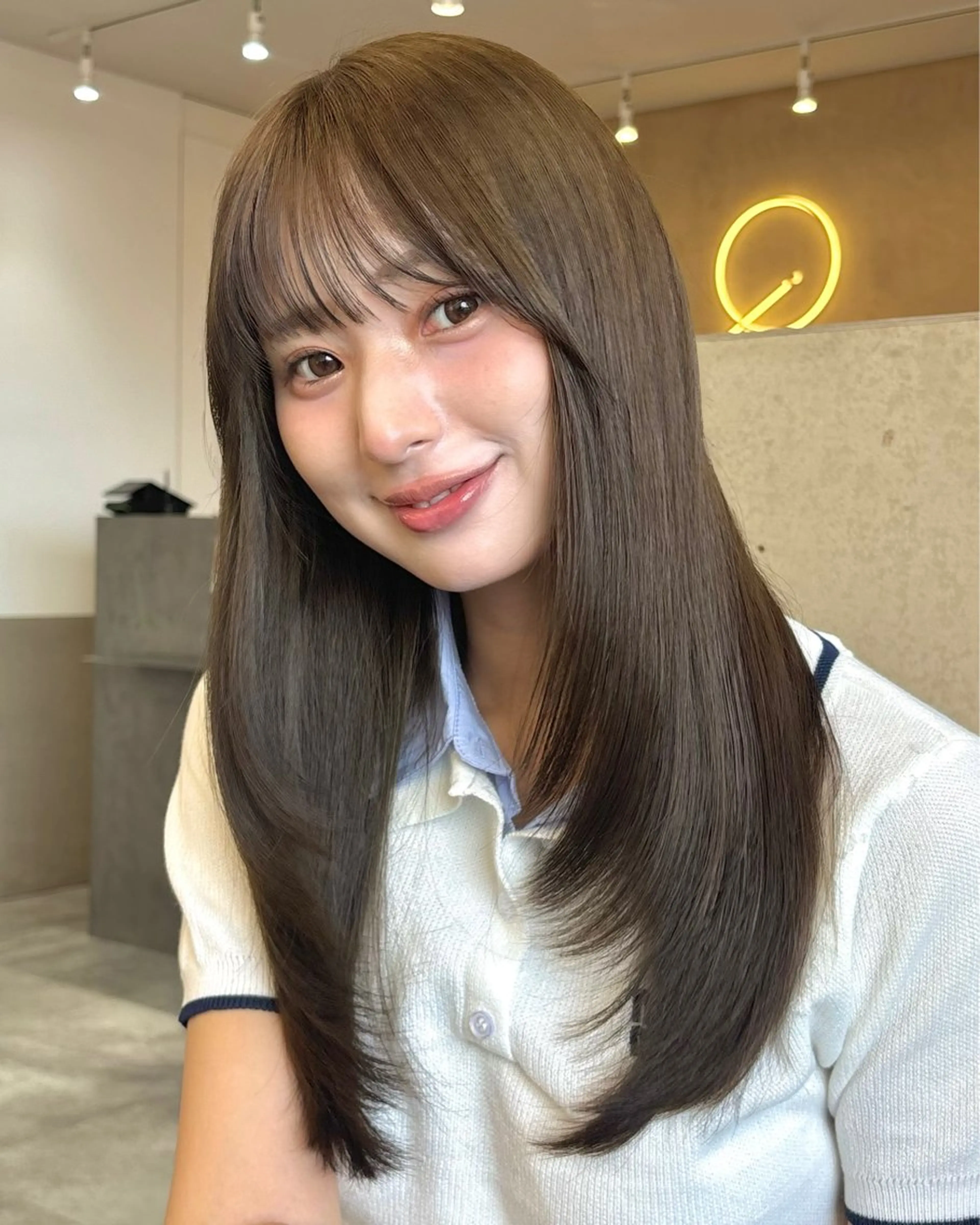 ロング レイヤーカット ヘアカラー トリートメント レイヤーカット/ ほたる🌼のヘアスタイル