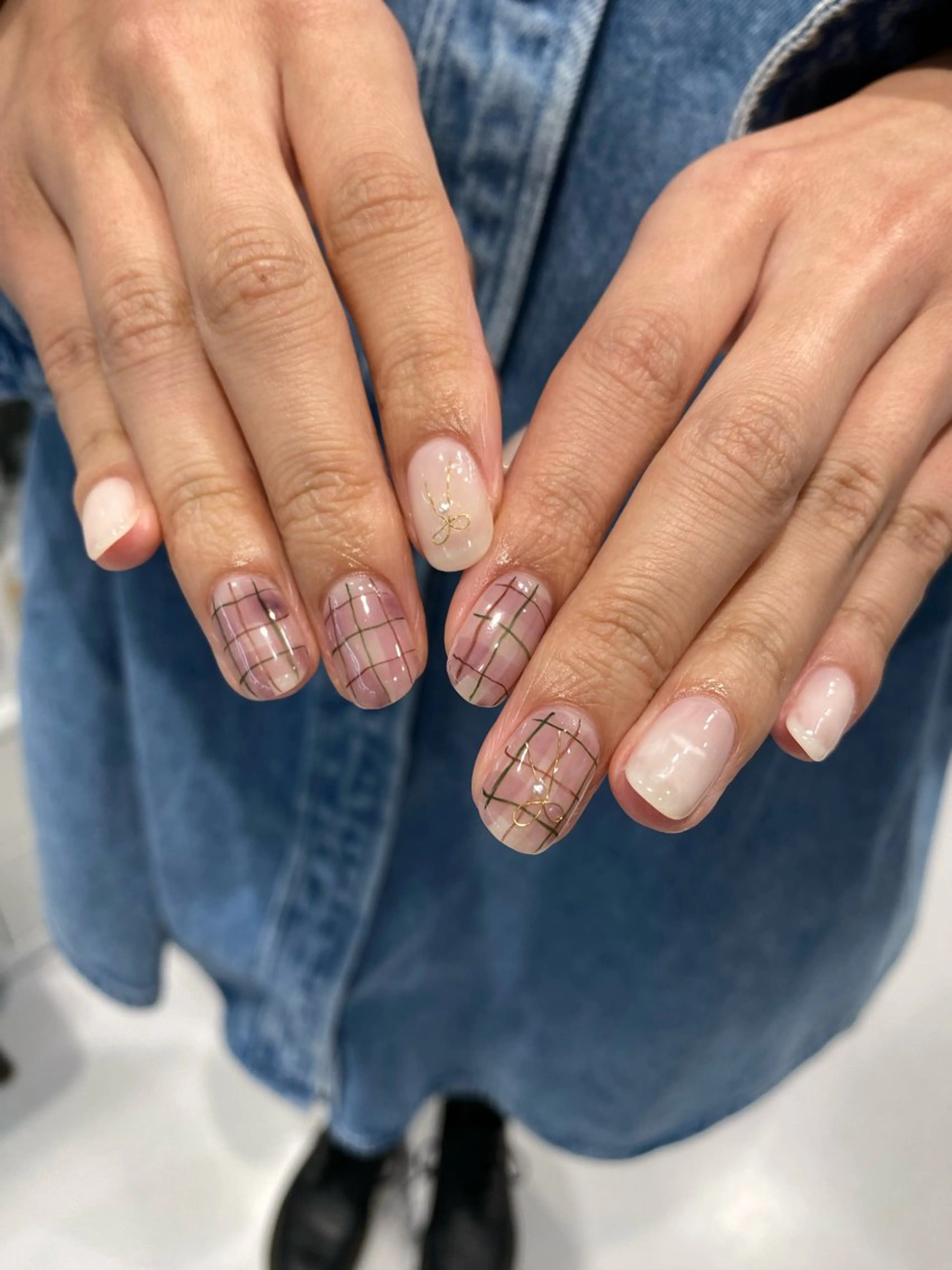 ネイル ジェルネイル マグネットネイル ニュアンスネイル ワンカラーネイル パラジェル ハンドネイル 草加ニュアンスネイル 🌚hersのネイルデザイン