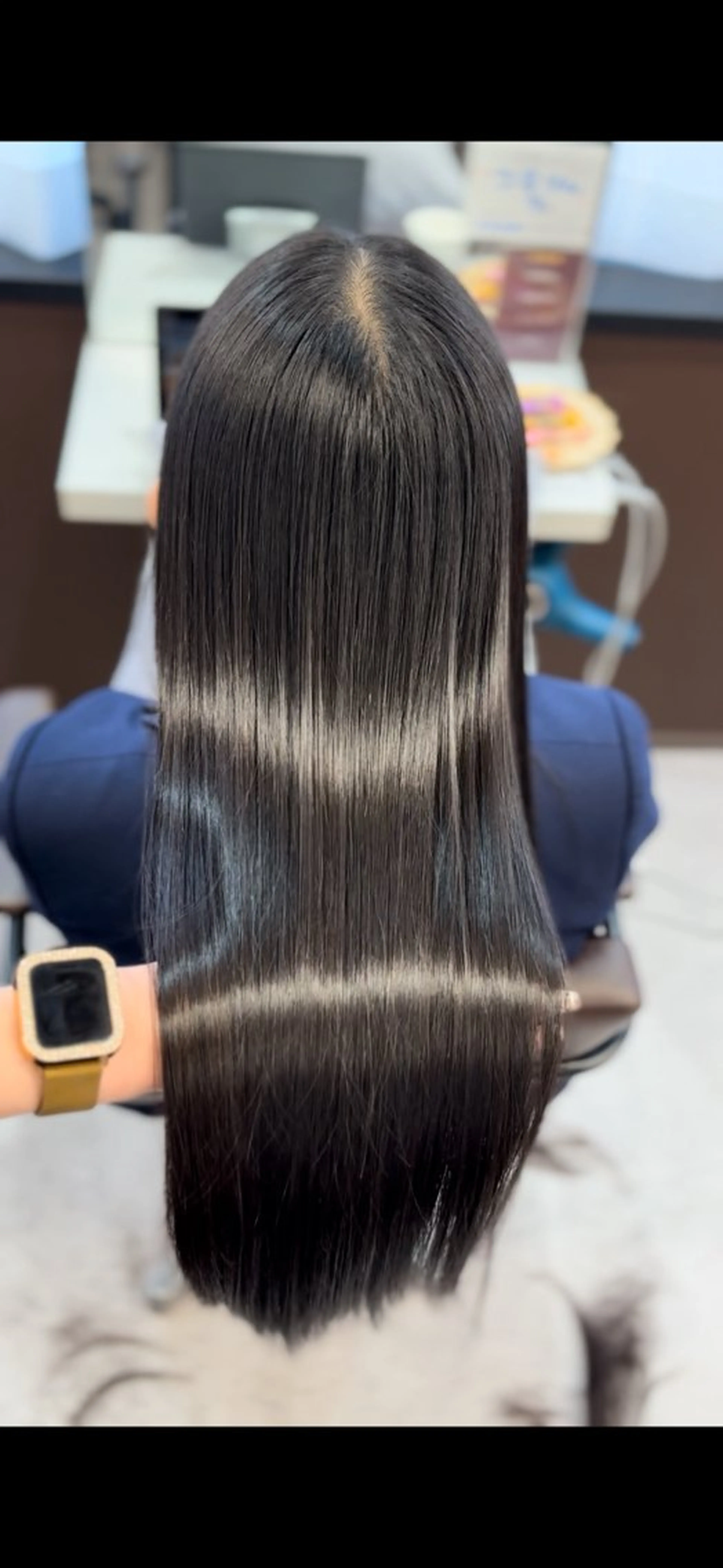 ロング カット 縮毛矯正 梅田/髪質改善× 艶カラー💎miyuのヘアスタイル