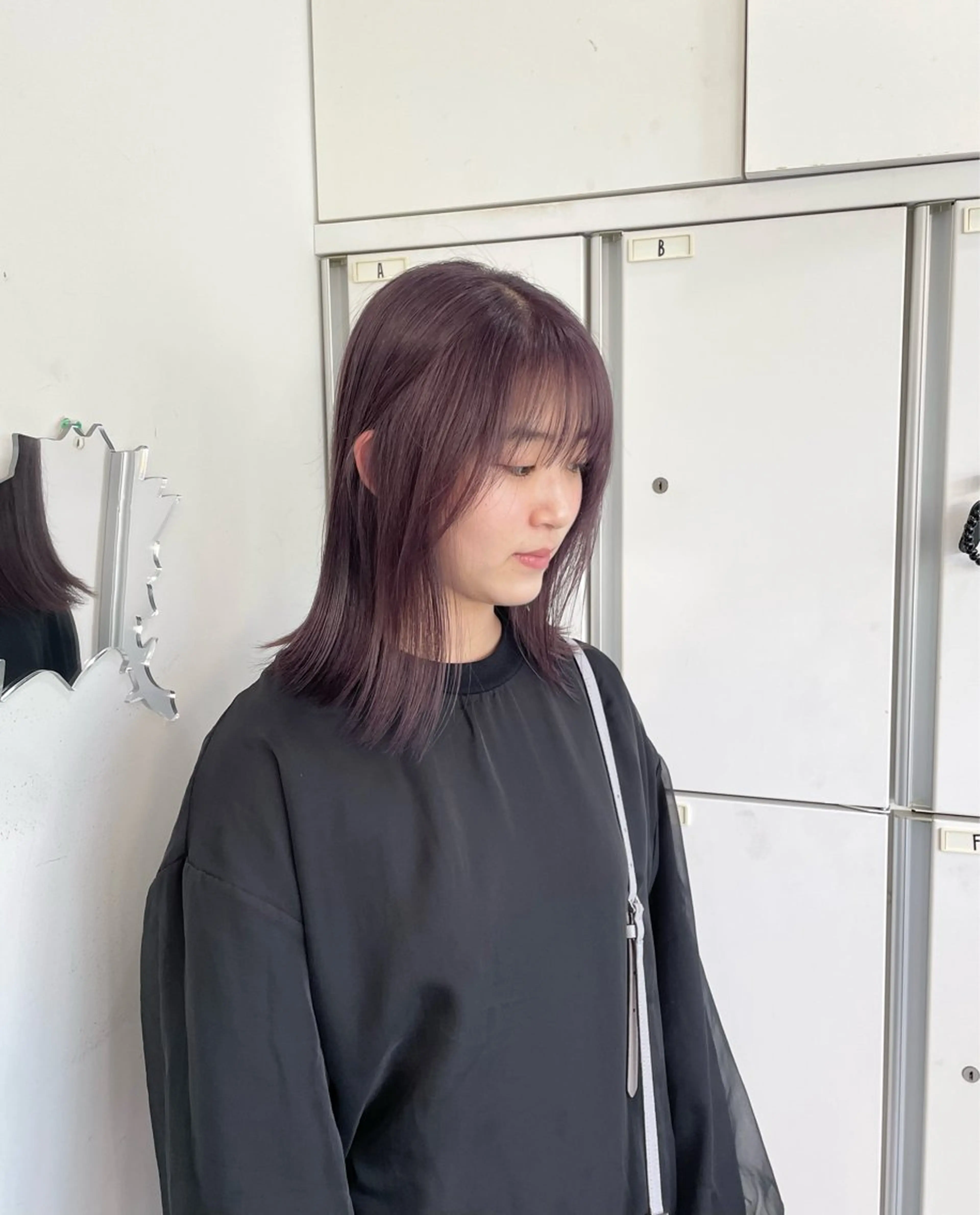 ミディアム カラー nanaka :のヘアスタイル