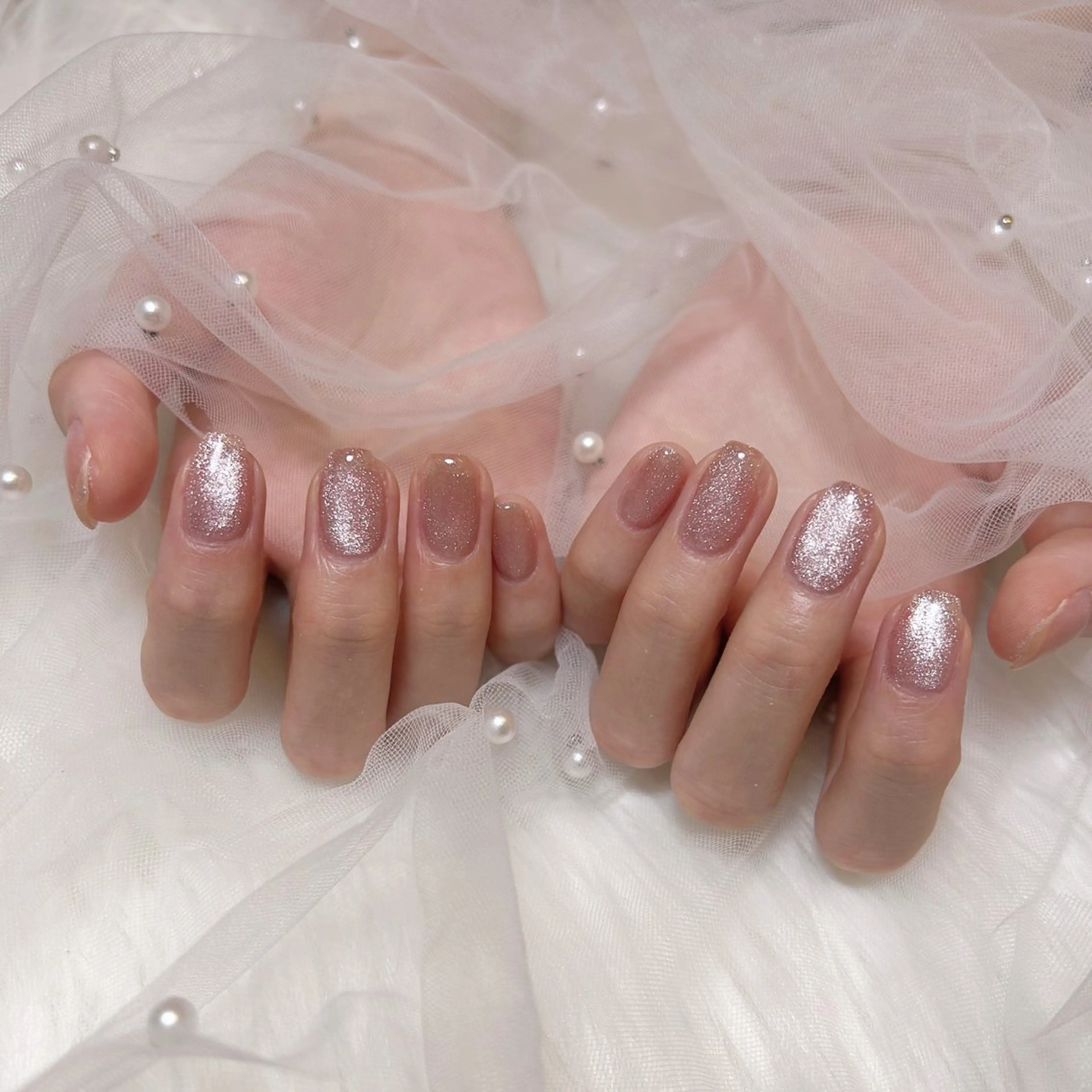 ネイル マグネットネイル ワンホンネイル ハンドネイル EmaNail天満橋店所属・EmaNail Risaのネイルデザイン