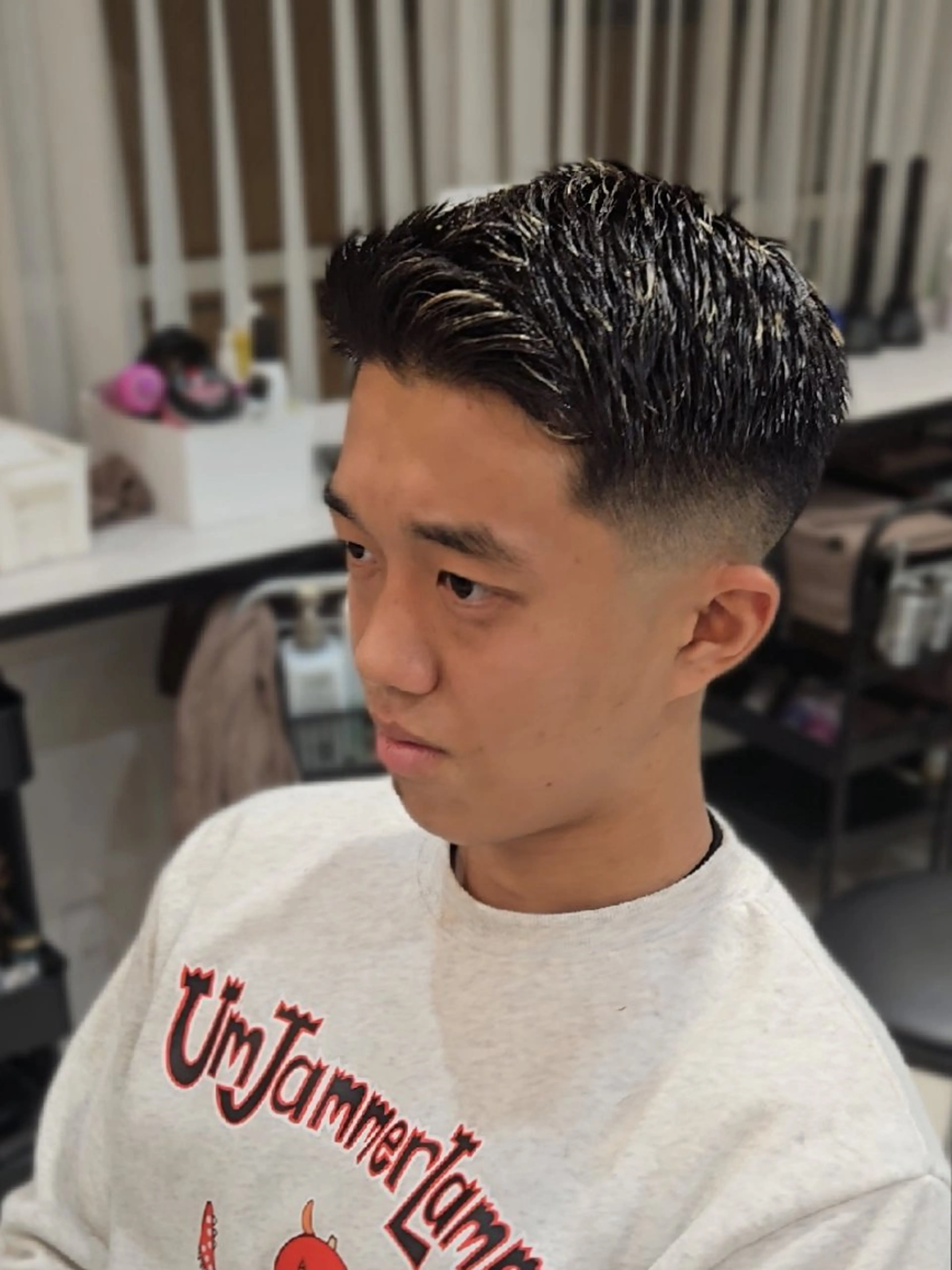 メンズ ショート メンズメッシュ カット ヘアセット Lapis 名古屋駅前店所属・LEN名古屋/パーマ 海外ヘア/メンズ特化のヘアスタイル