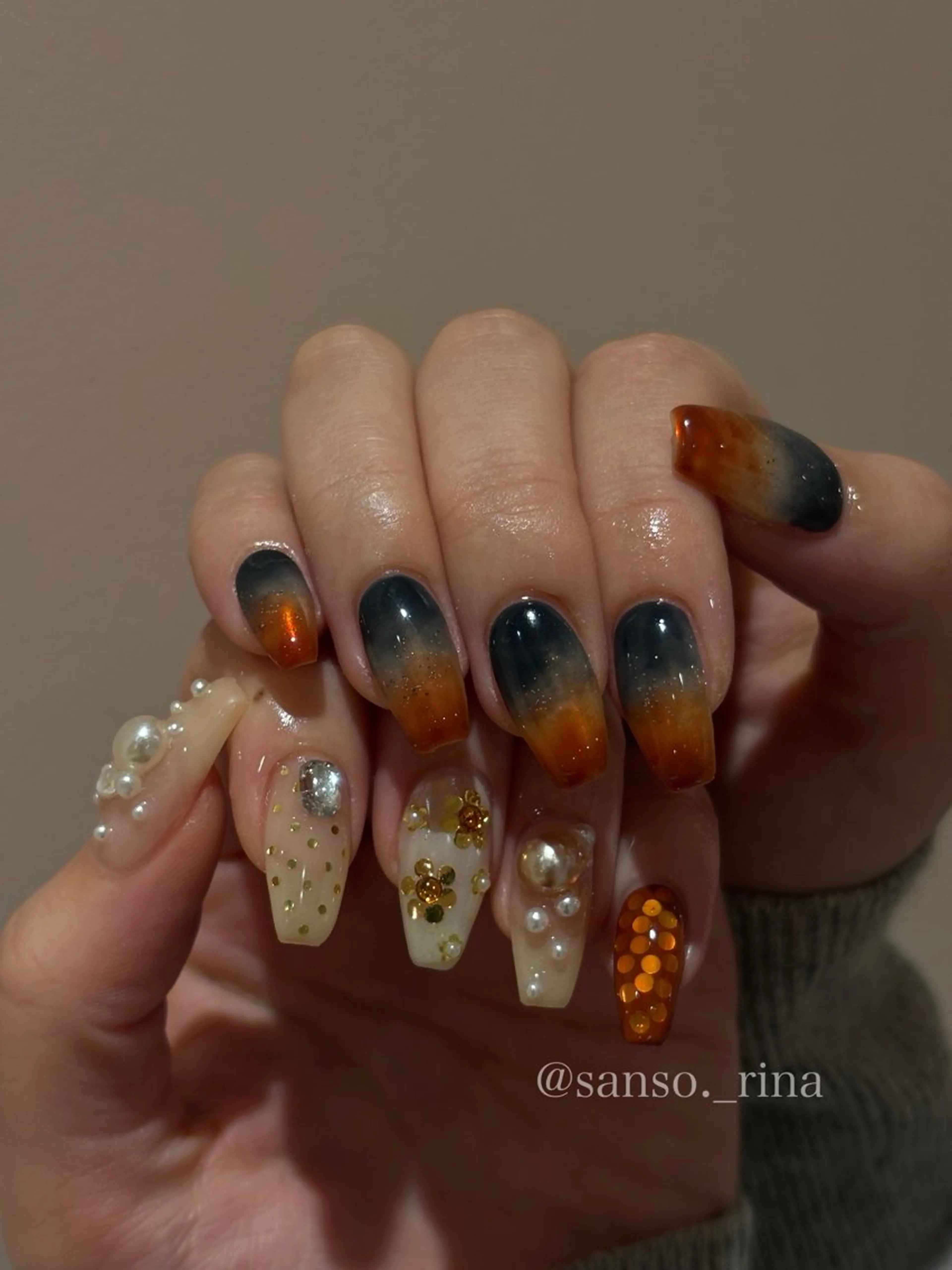 ネイル ハンドネイル フットネイル nuu  栄所属・早川 里奈のネイルデザイン