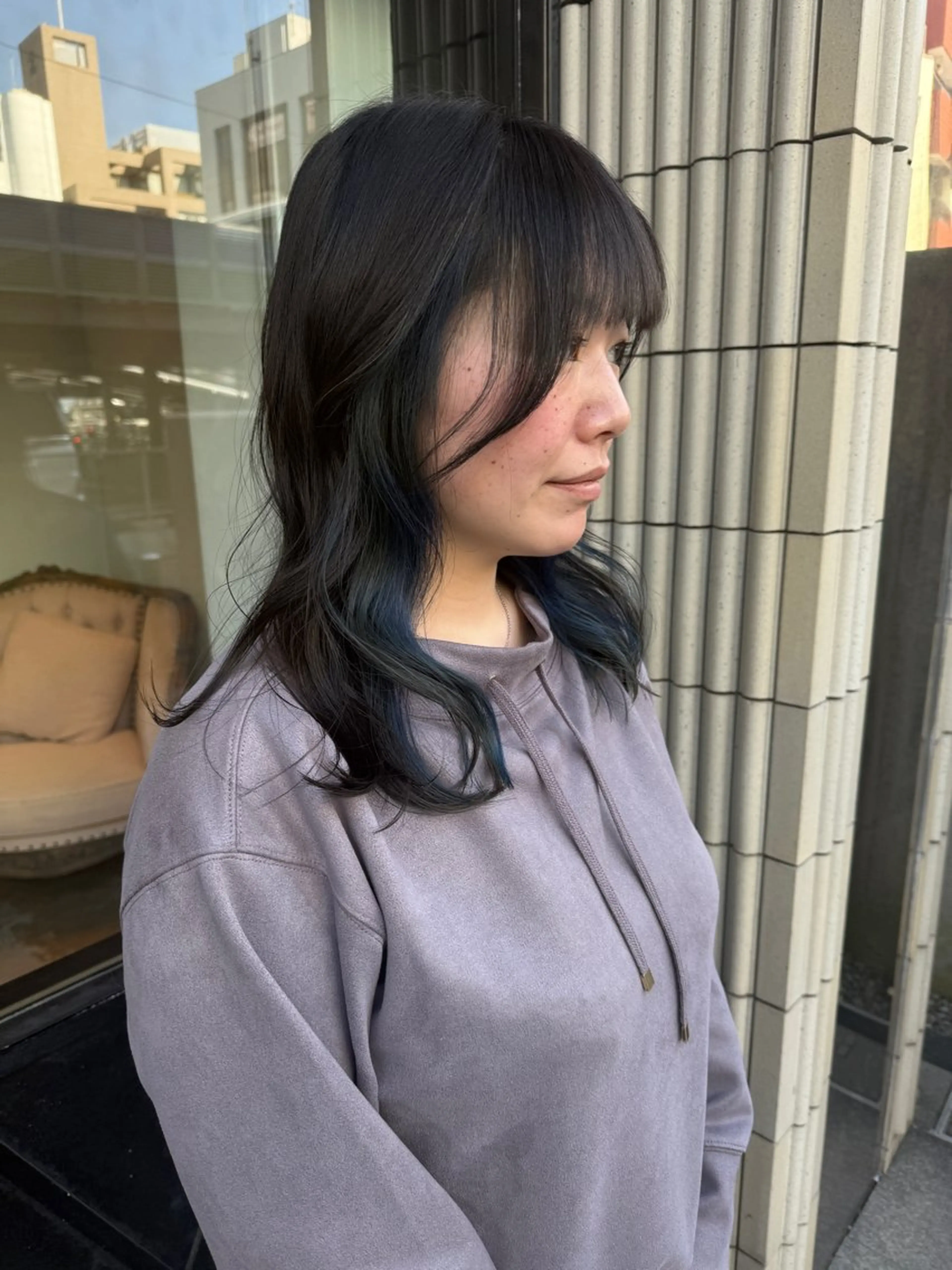 セミロング カラー ヘアカラー 無料ショートカット 募集中📛杏のヘアスタイル