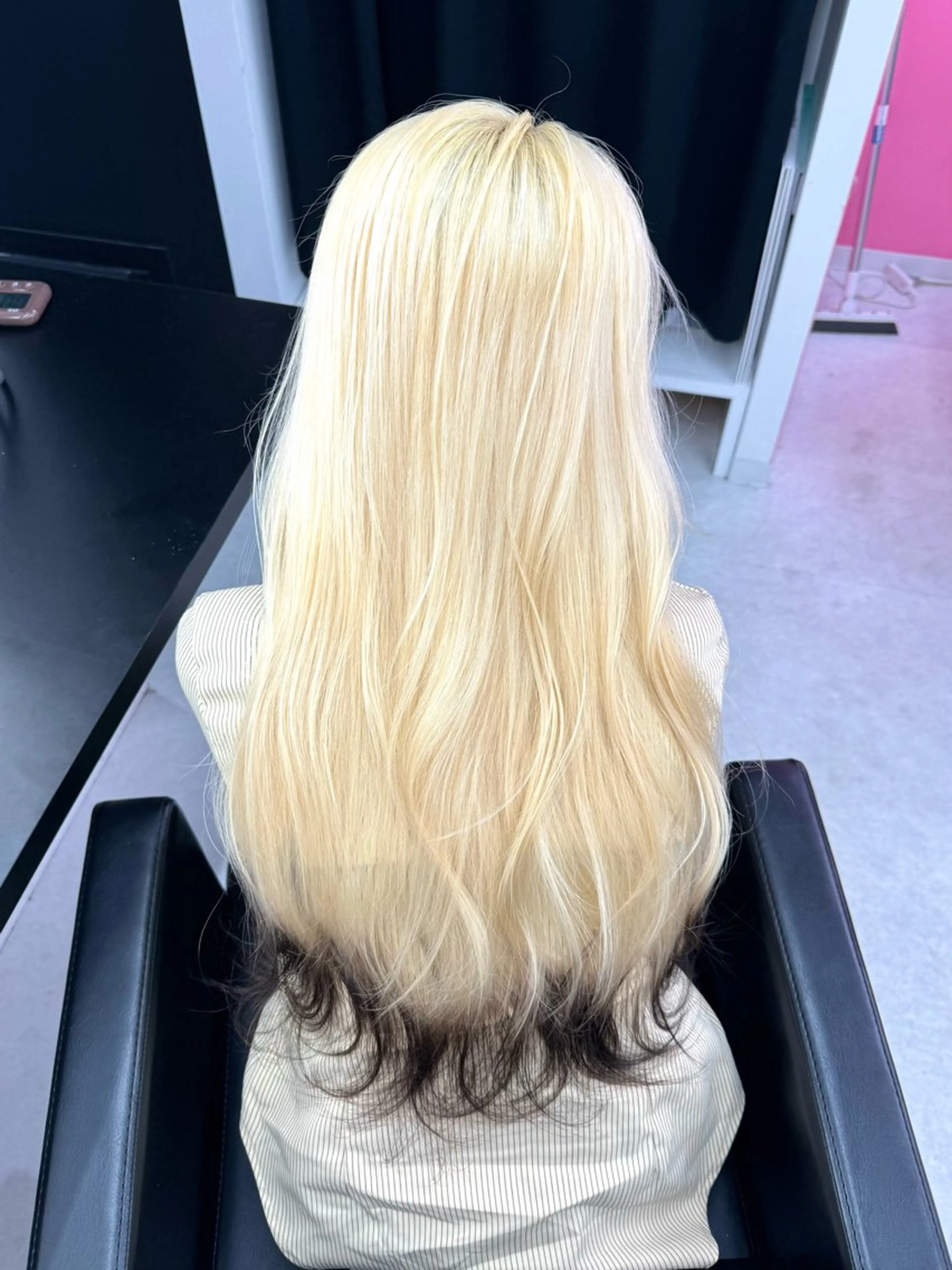 ロング カラー ブリーチ ダブルカラー ロング トリートメント EGO池袋所属・池袋/カラー/ shuのヘアスタイル