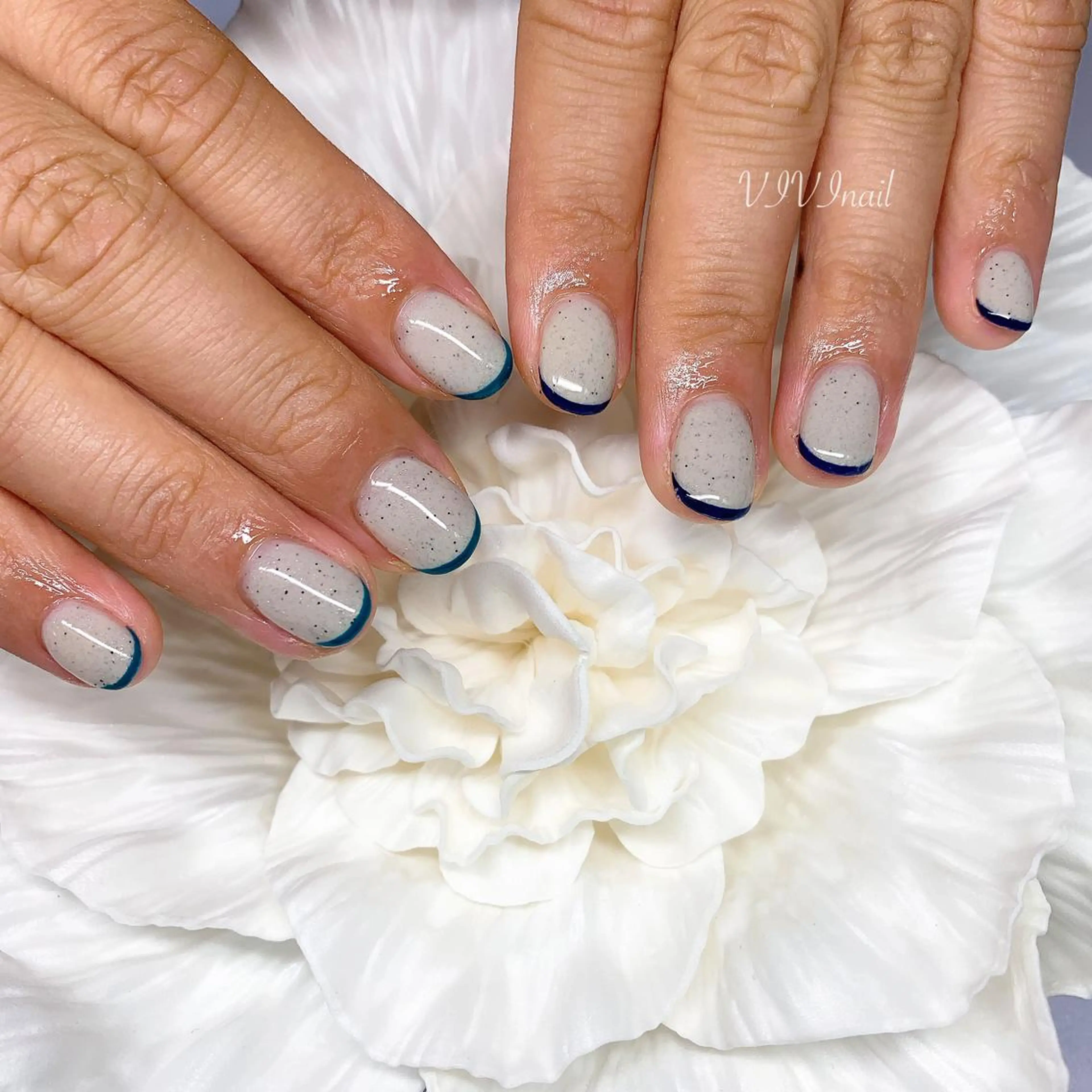 ネイル フレンチネイル ハンドネイル vivi nailのネイルデザイン