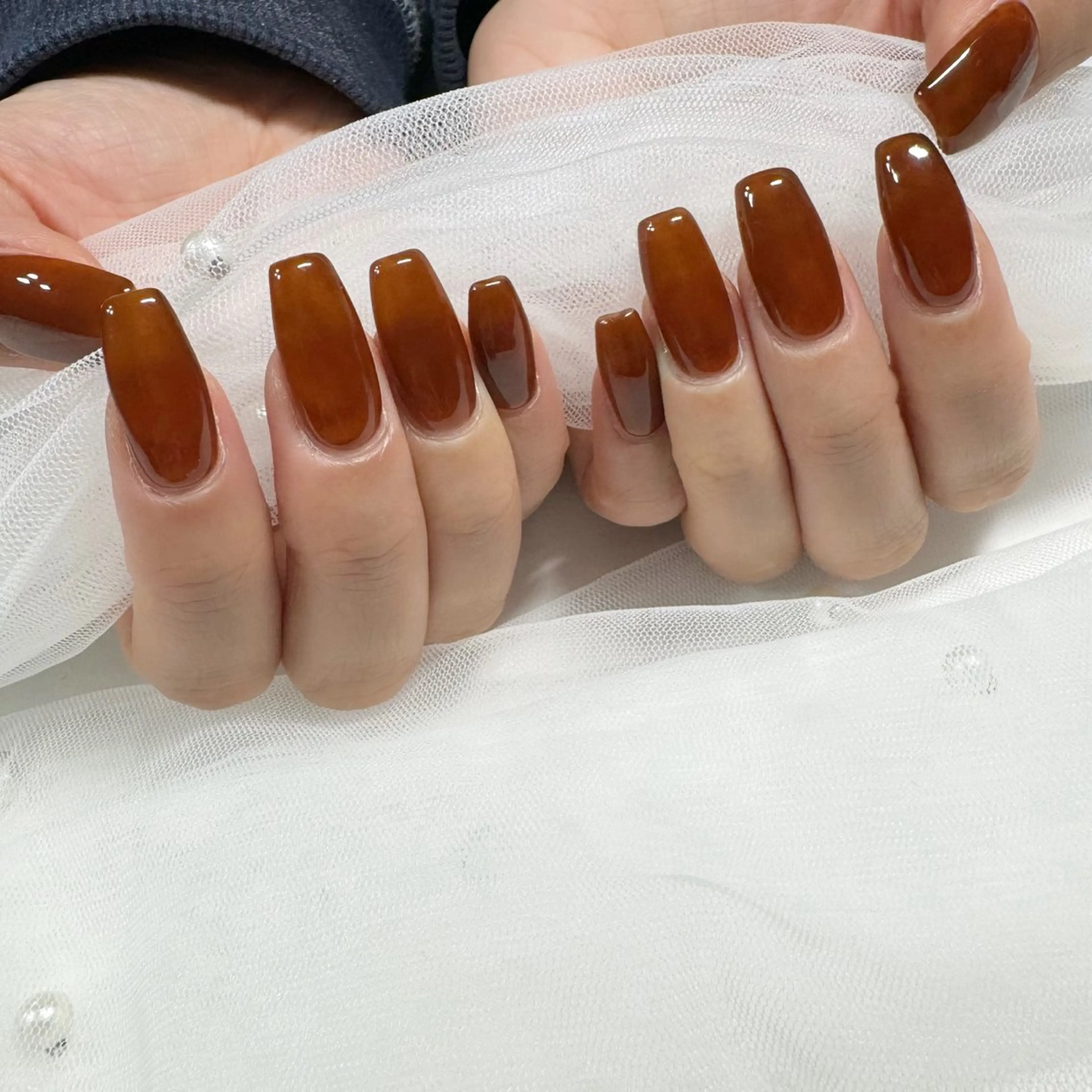 ネイル ワンカラーネイル 東 千夏のネイルデザイン