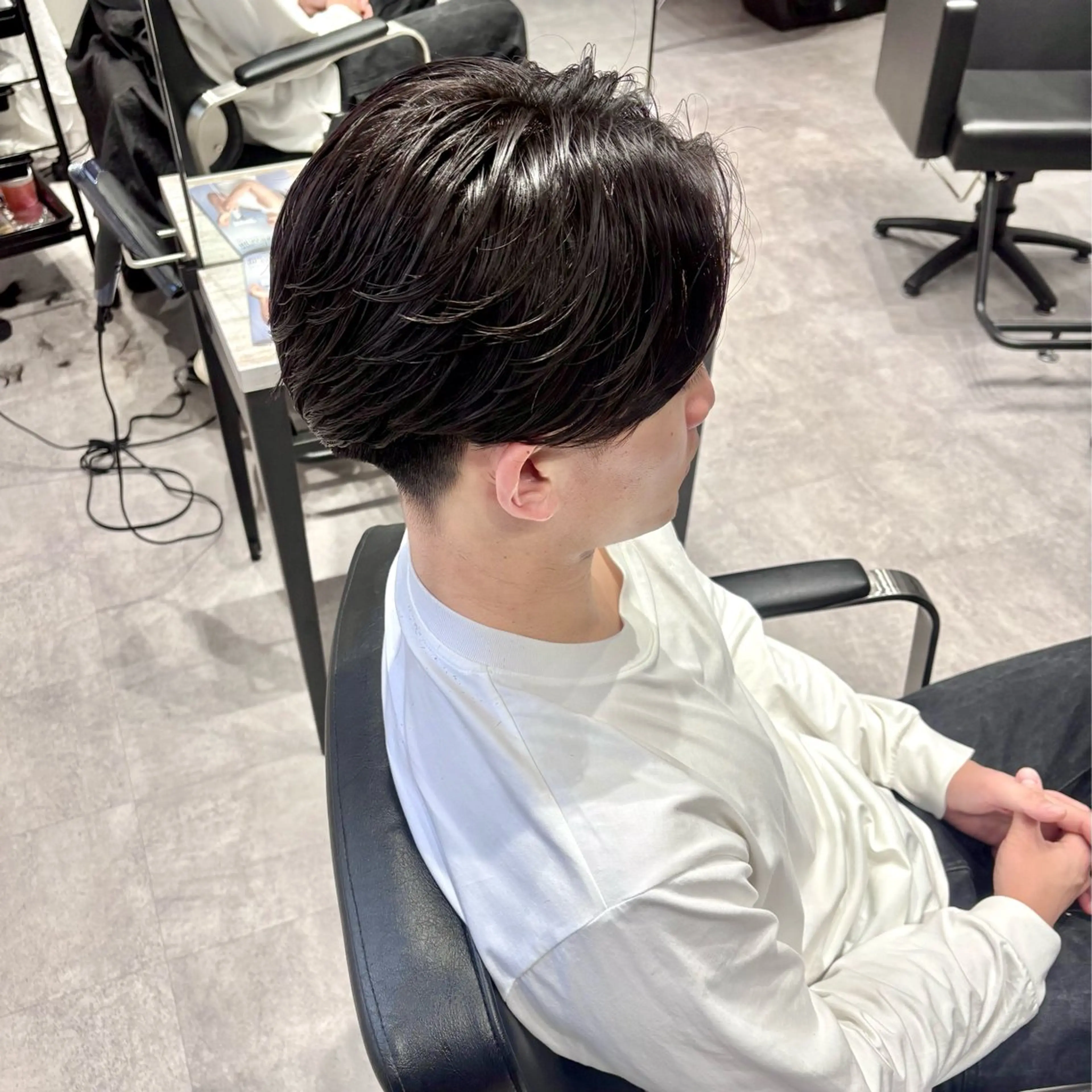 パーマ メンズ フェザーパーマ メンズパーマ ニュアンスパーマ カット パーマ 浜松/メンズサロン/ Yuna🐈‍⬛🫧のヘアスタイル