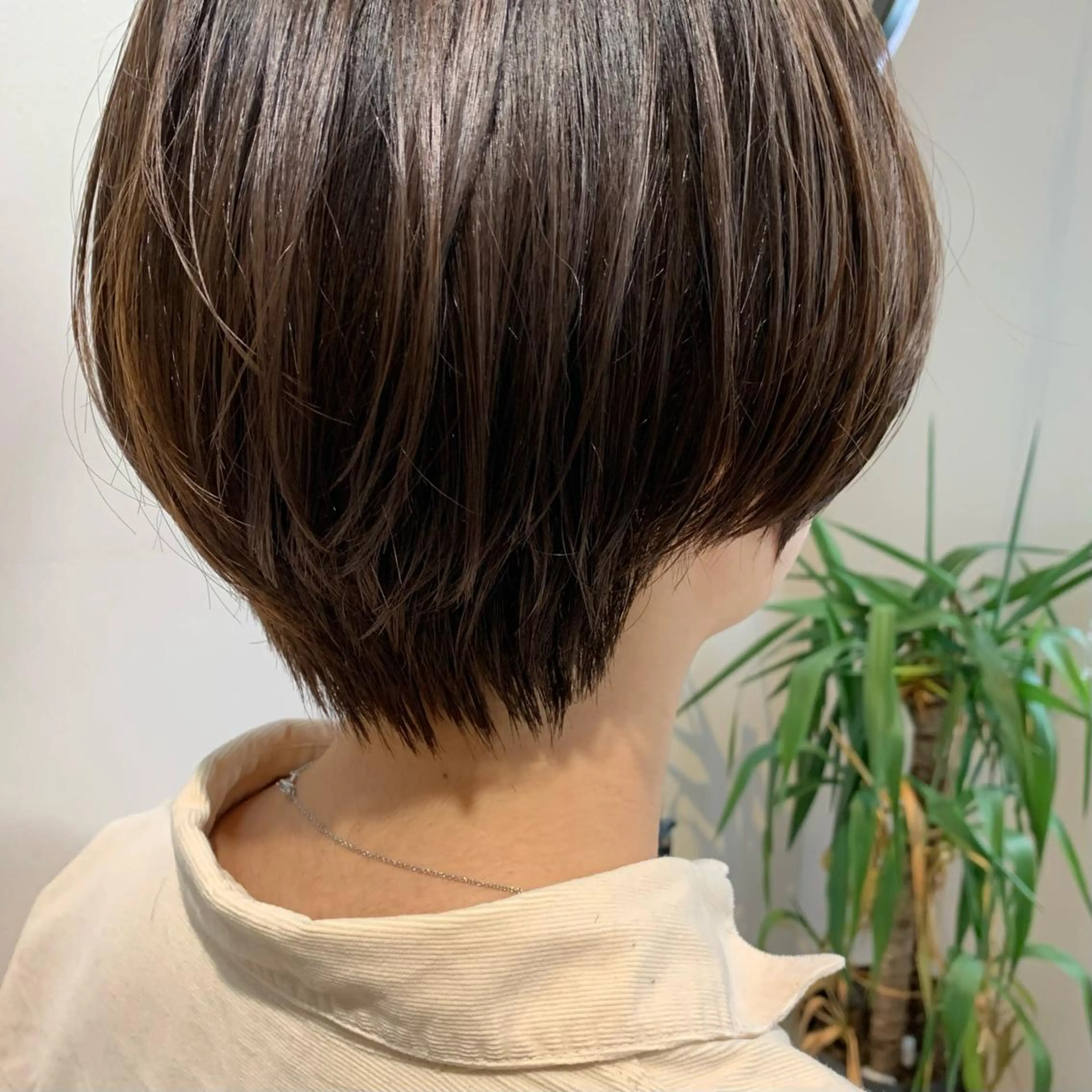 ショート カラー ブラウンカラー ココアブラウン ショートヘア "小顔カット" Fuko.のヘアスタイル