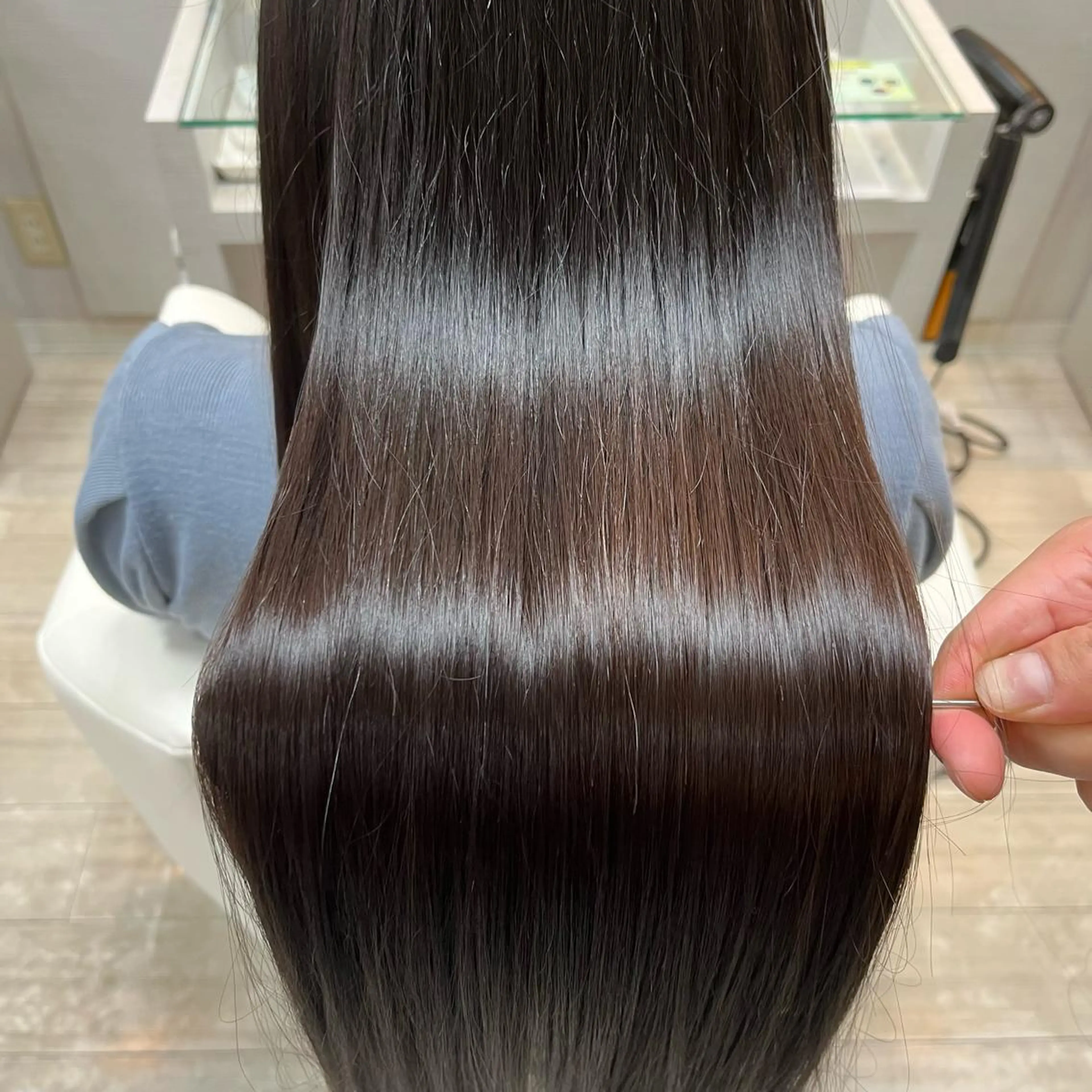 【低ダメージ】ナノスチーム縮毛矯正&枝毛カット💁‍♀️の写真