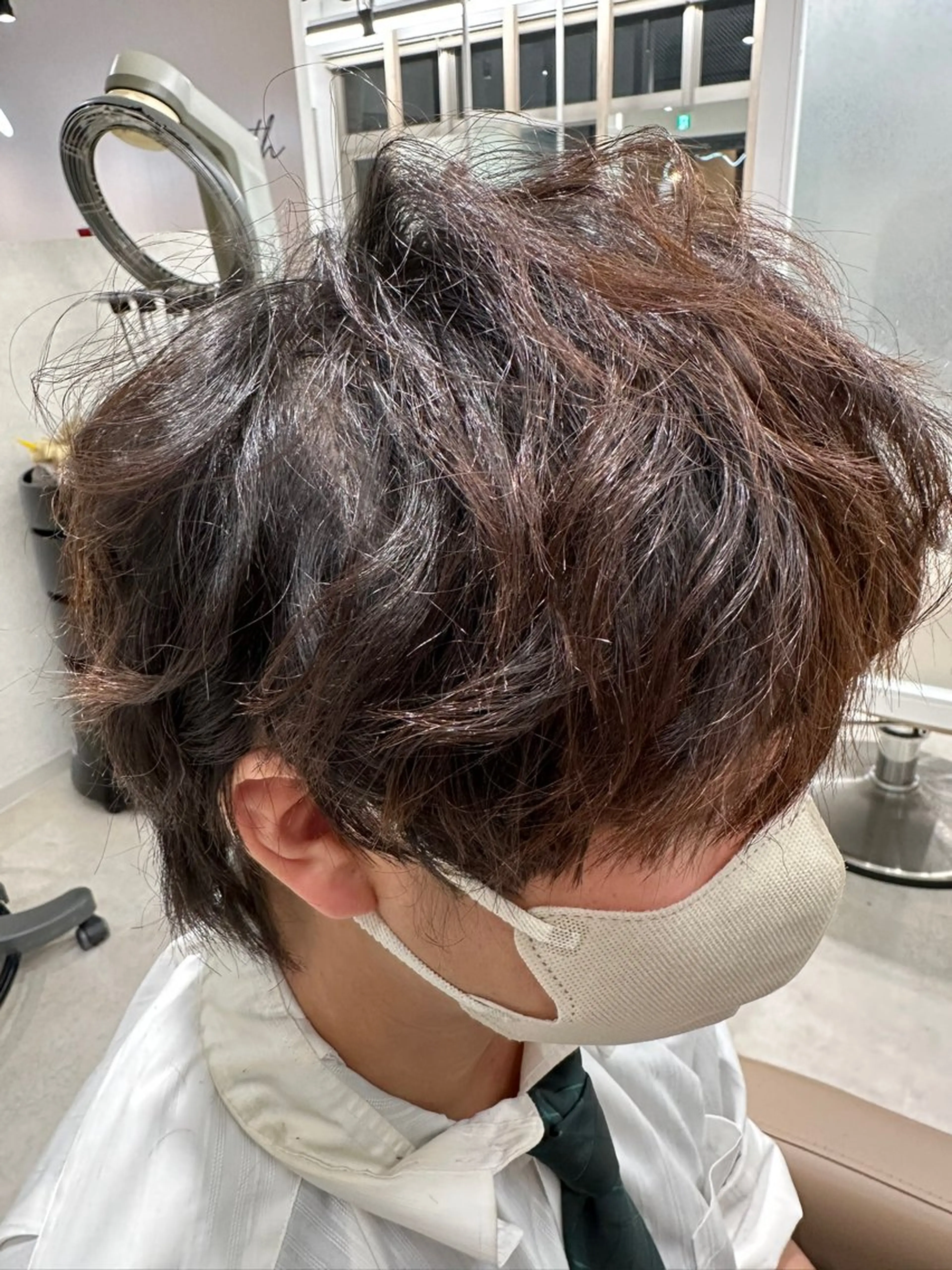 メンズ 市川透明感カラー &パーマ美容師Kaiのヘアスタイル