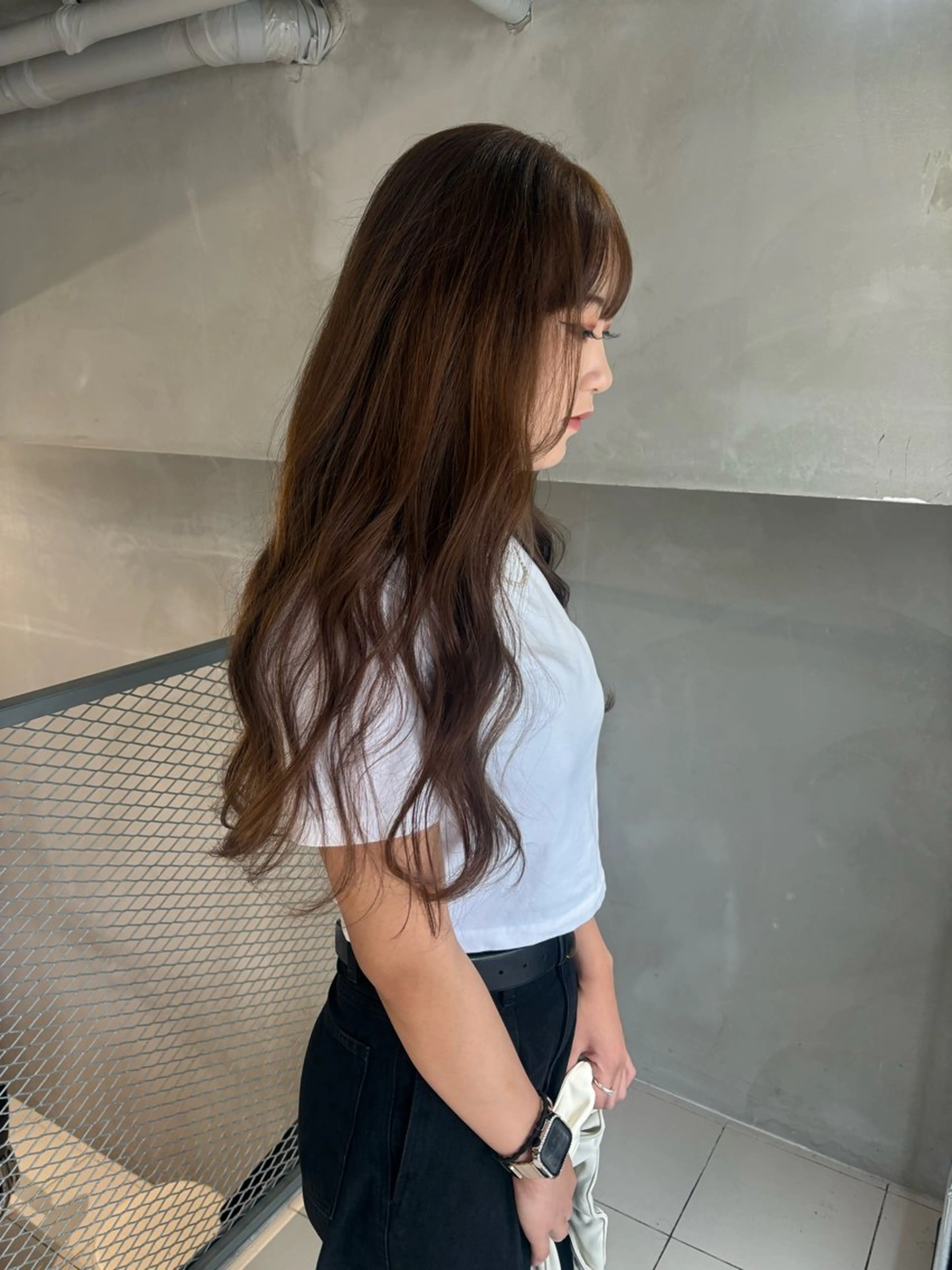 ロング カラー ベージュカラー ブリーチ ダブルカラー ブリーチなしカラー ヘアカラー 透明感カラー🫧 nanohaのヘアスタイル