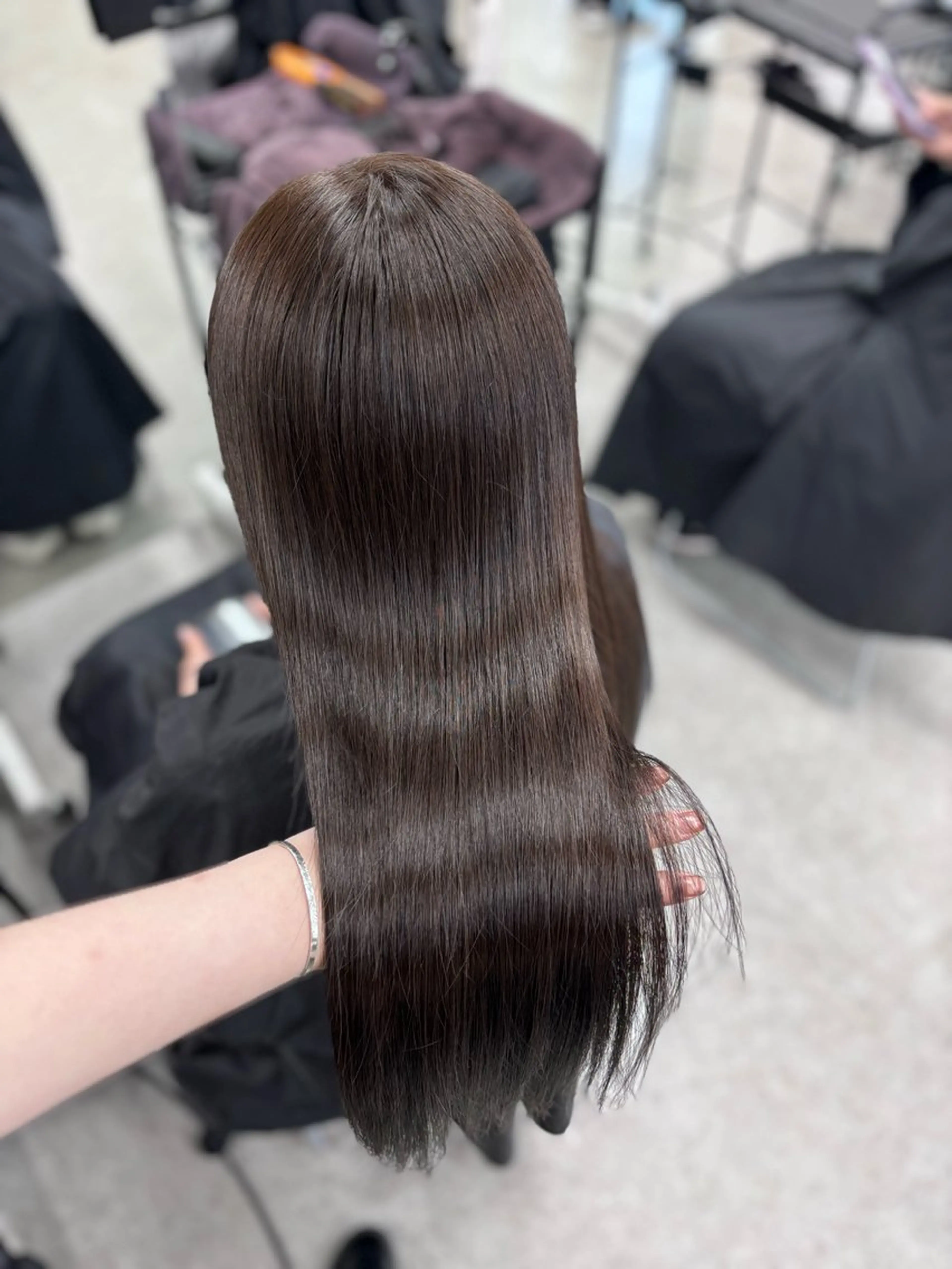 ロング カラー カット ヘアカラー 韓国風暗髪ヘア🤍 🫧MIREIのヘアスタイル