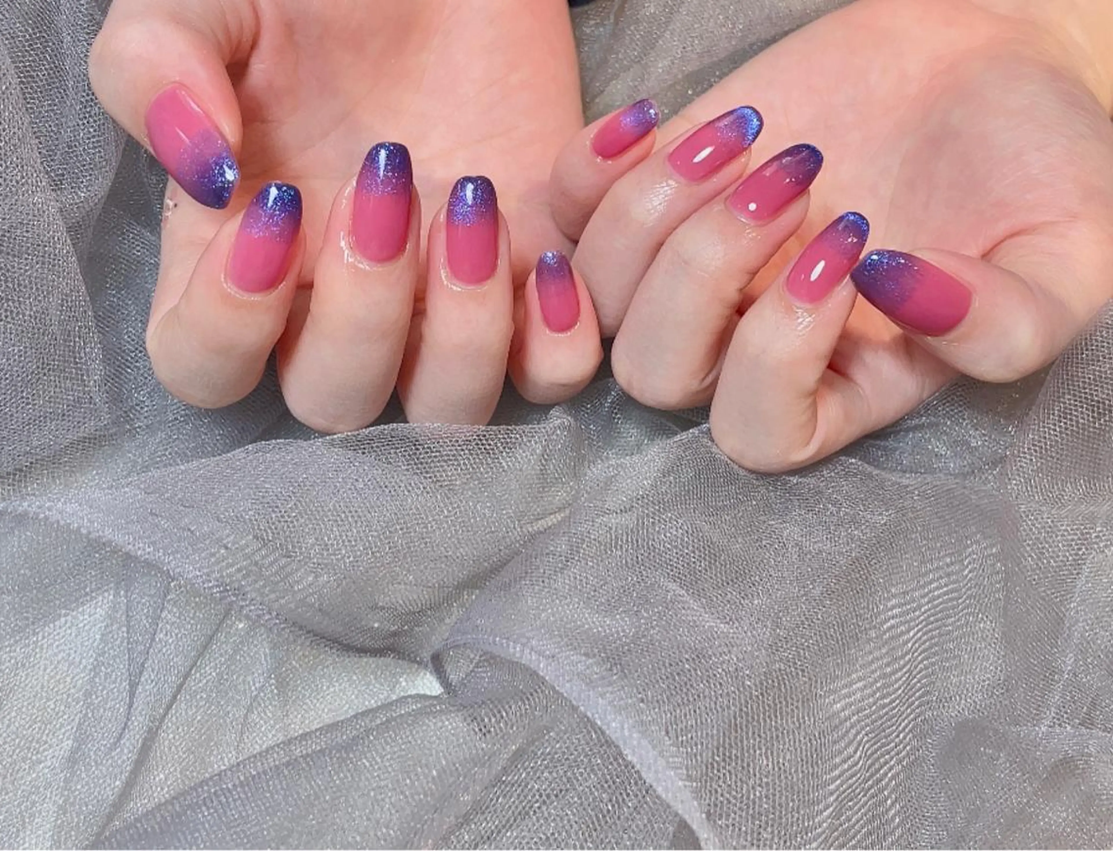 ネイル グラデーション マグネットネイル ハンドネイル 南野 由希のネイルデザイン