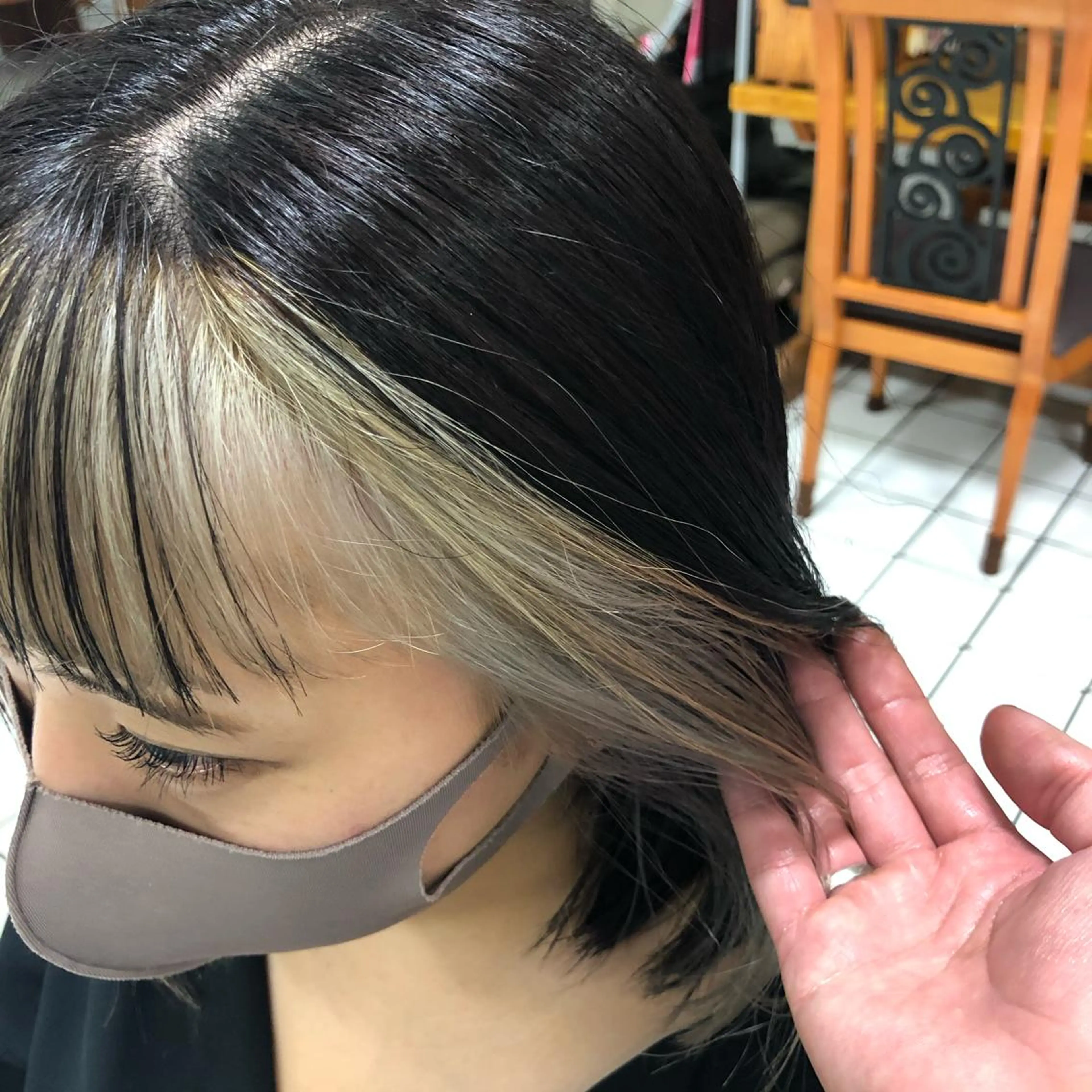 カラー ミストバング  フェイスフレーミング hair &make SAWA所属・滝沢 智希のヘアスタイル