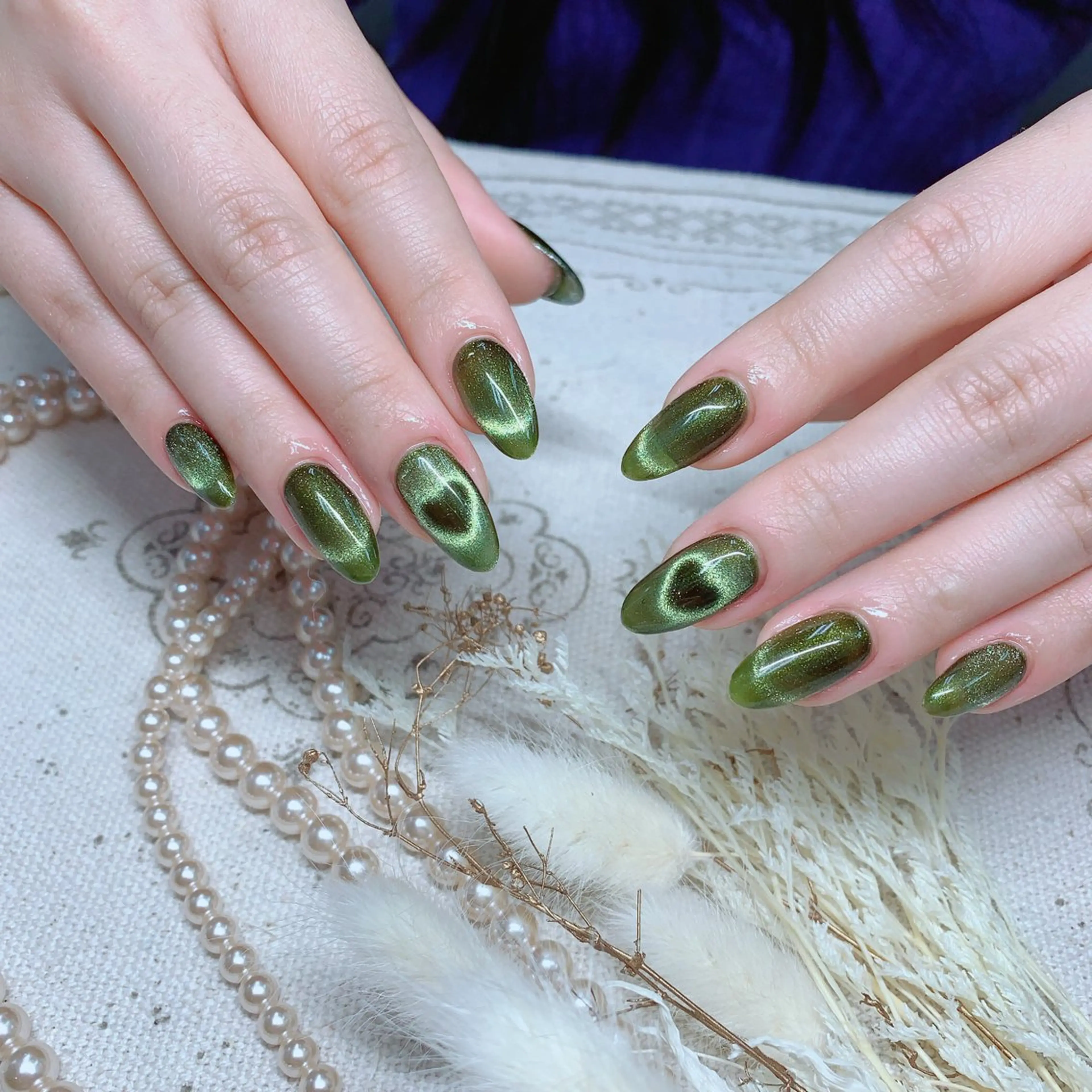 ネイル オーロラネイル 長さ出し フットネイル ジェルネイル キラキラネイル ハンドネイル インフィニティ ネイルサロンのネイルデザイン