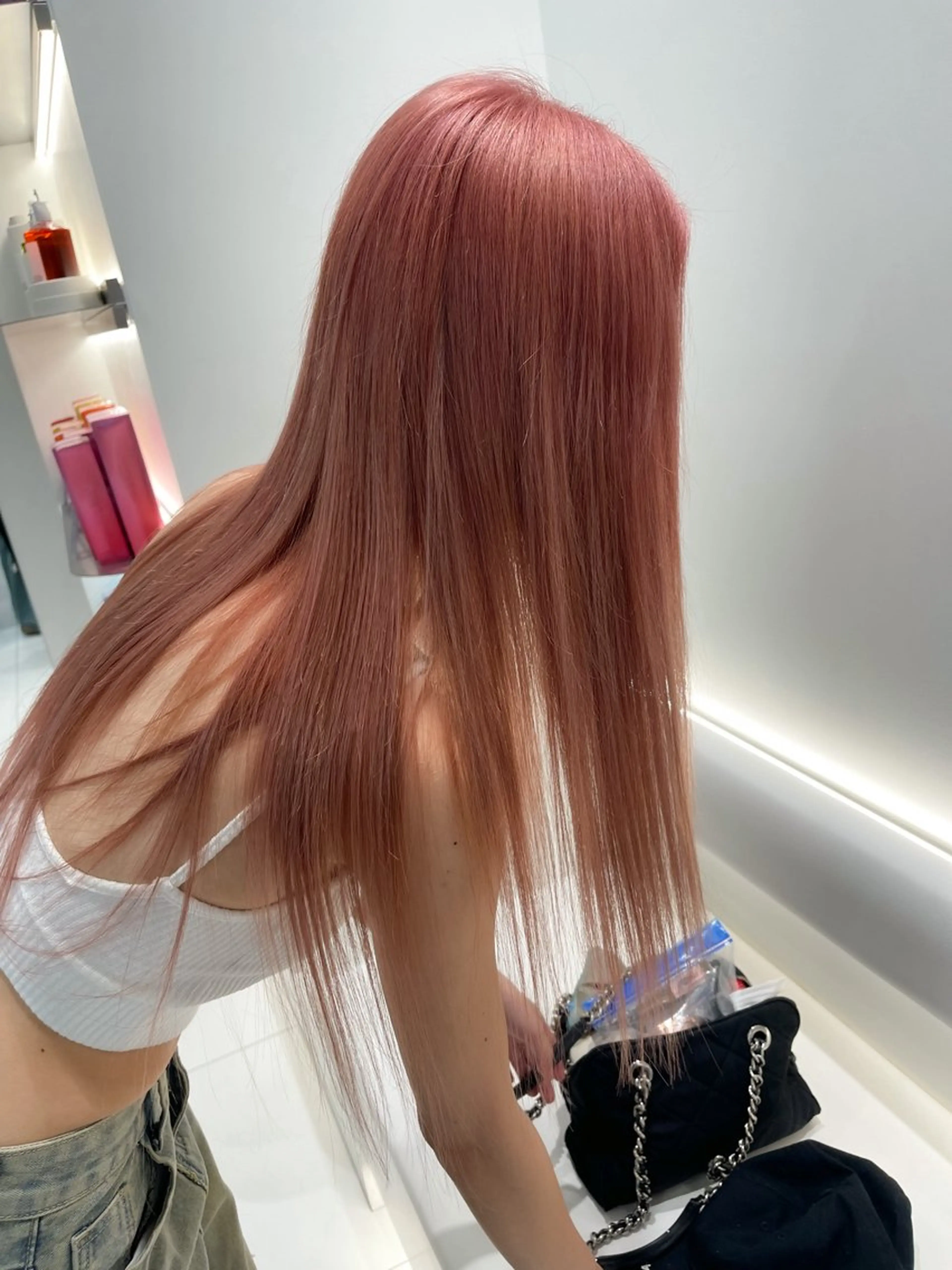 ロング カラー ピンクカラー トリートメント /カラー/NAOKIのヘアスタイル