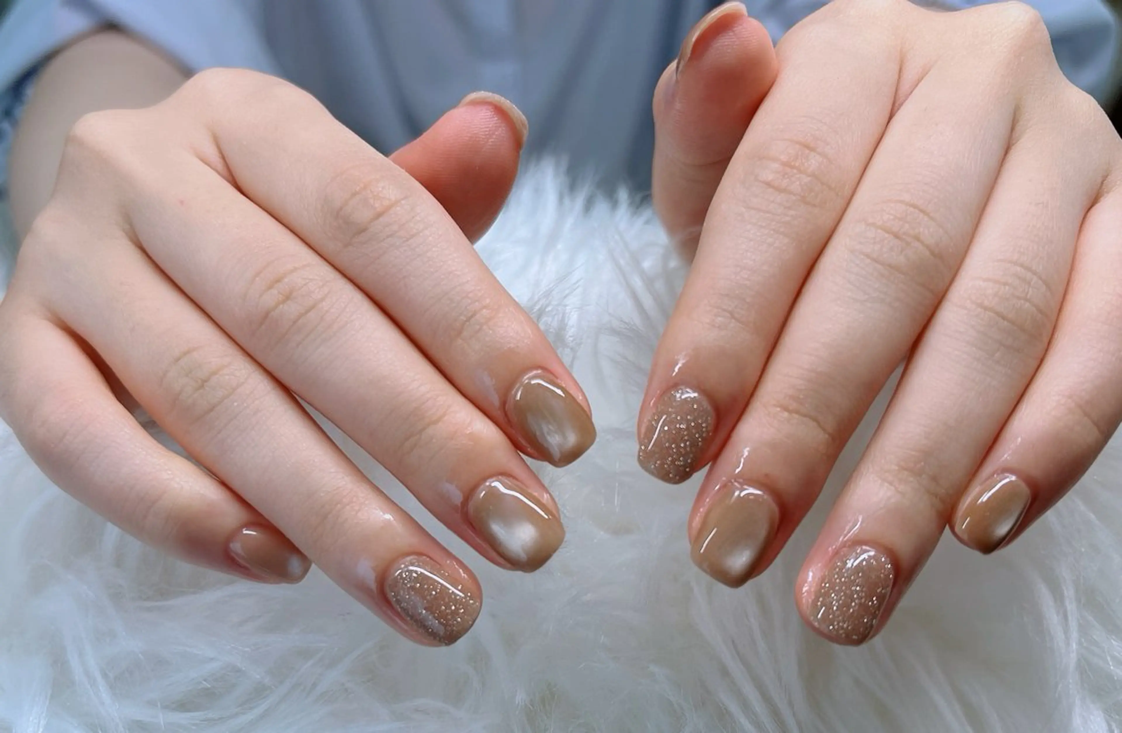 ネイル フットネイル フレンチネイル 韓国ネイル ロングネイル マグネットネイル Lee _nailのネイルデザイン