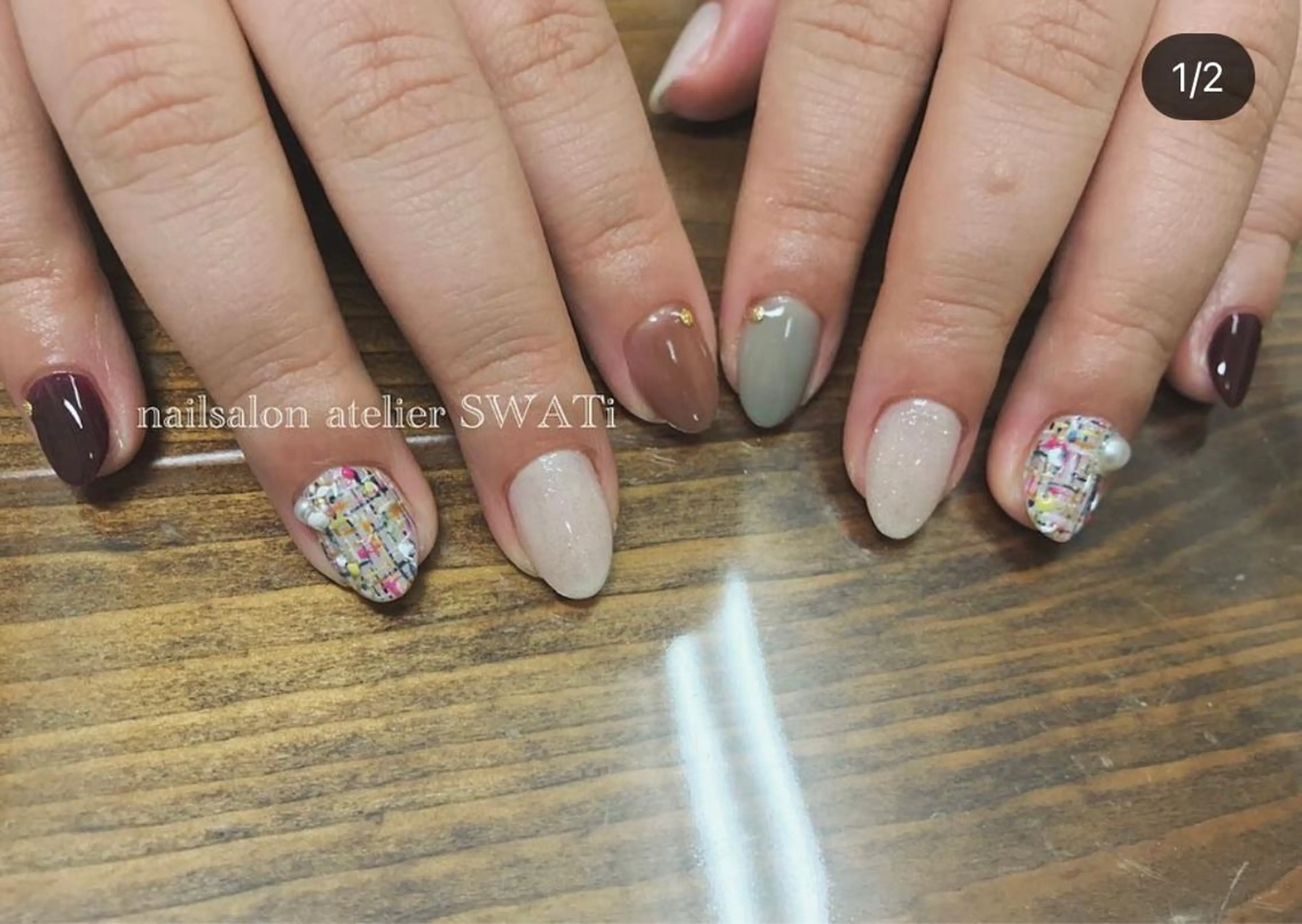 ネイル ヘアーサロン大野所属・nailsalon SWATiのネイルデザイン