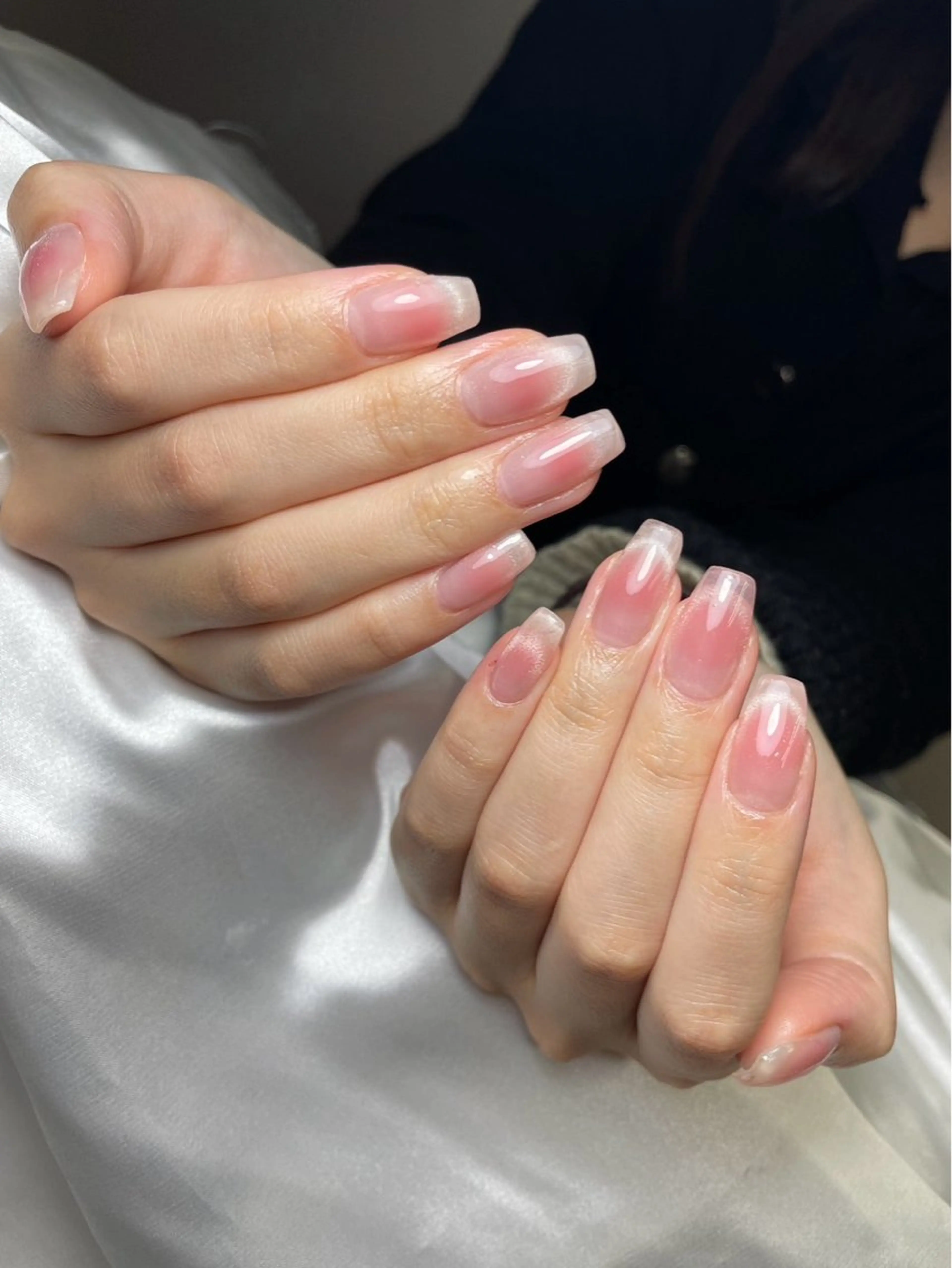ネイル チークネイル 桜ネイル 長さ出し フットネイル ジェルネイル ハンドネイル XIINH NAIL SALONのネイルデザイン