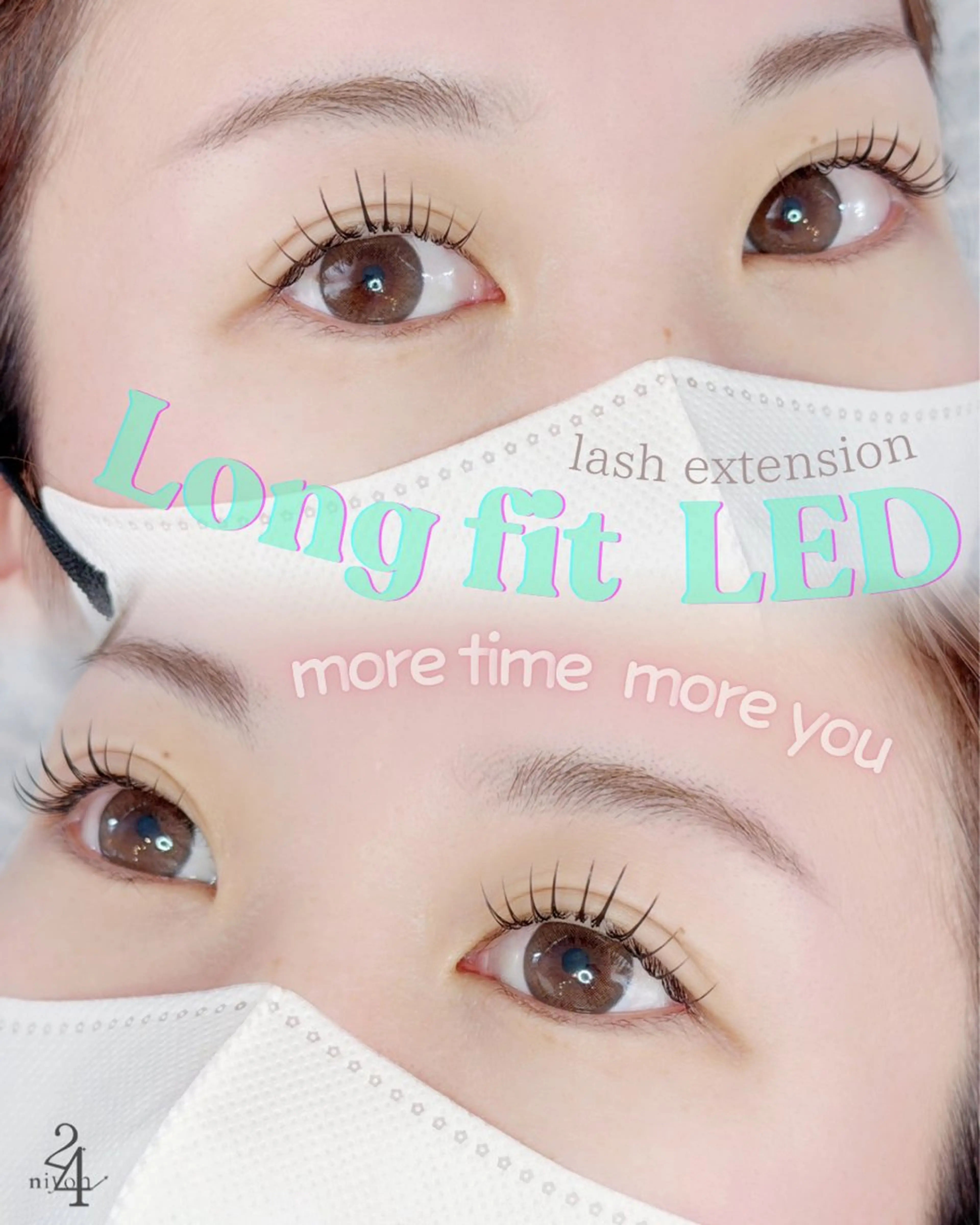 マツエク・マツパ フラットラッシュ niyon24+大宮西口所属・hikari大宮 _高持続まつ毛のマツエク・マツパデザイン