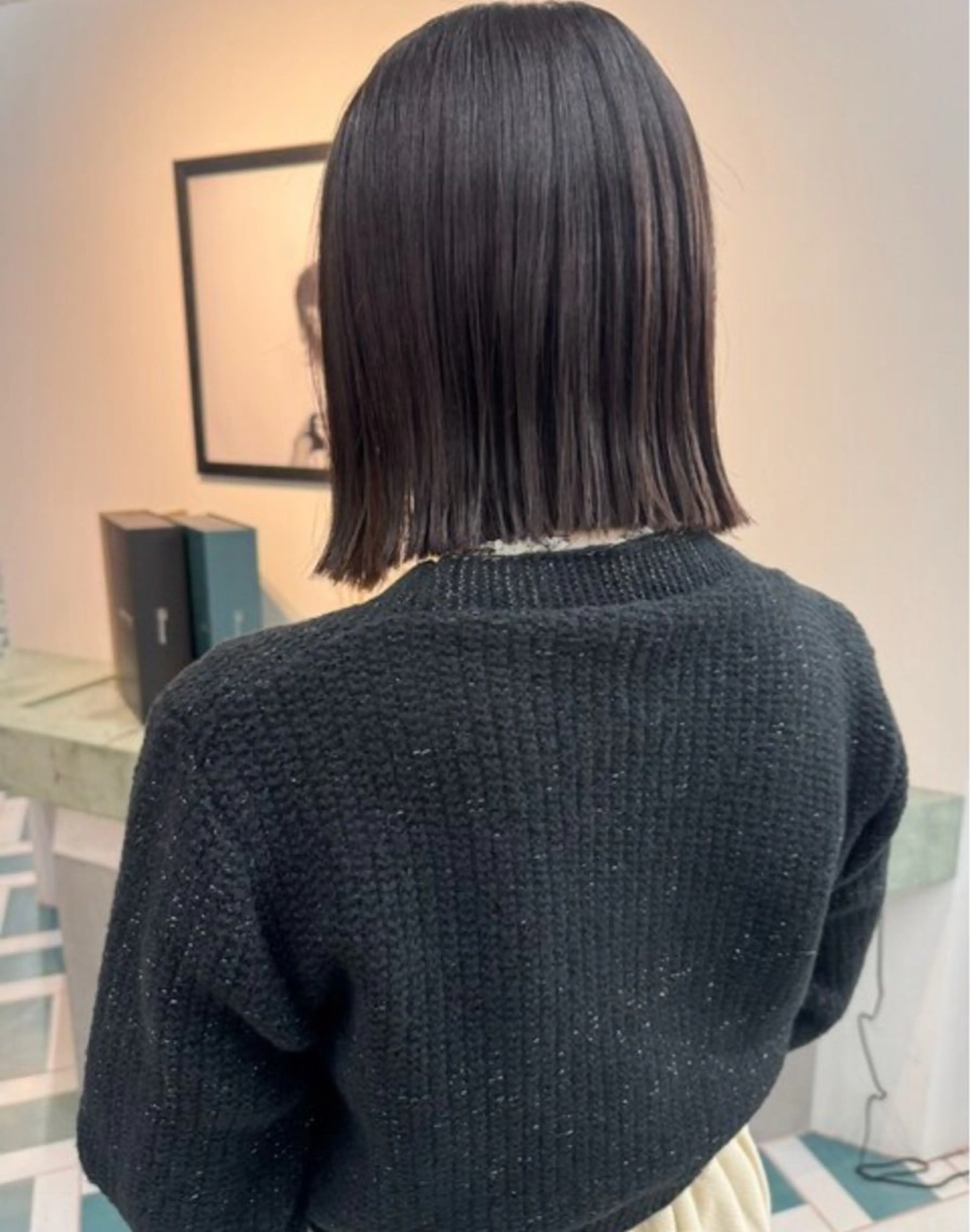 ミディアム 木田 真菜のヘアスタイル