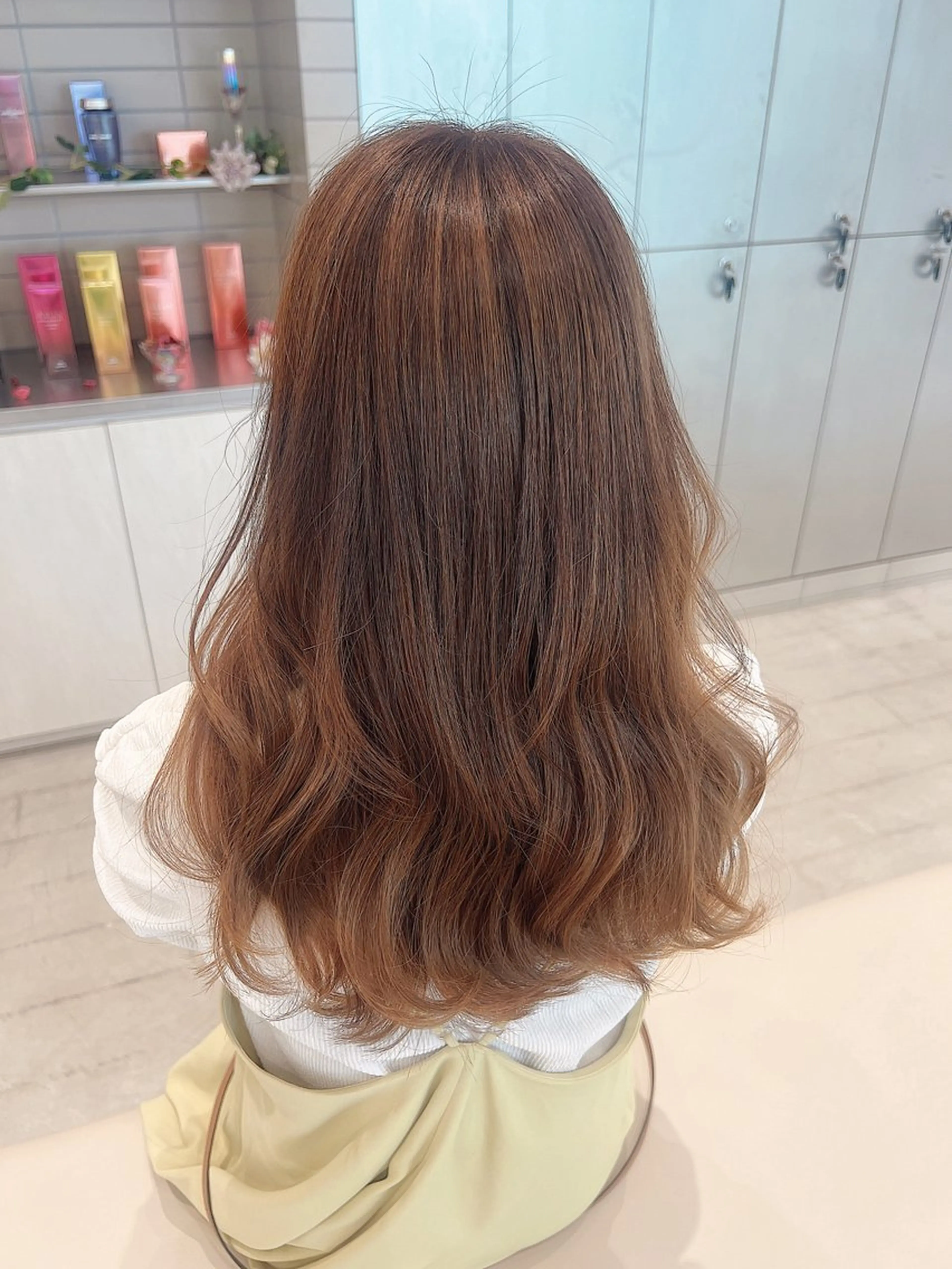 ロング ラベンダーベージュ 韓国風ヘア 🌷透明感カラー🌷 内田零菜のヘアスタイル