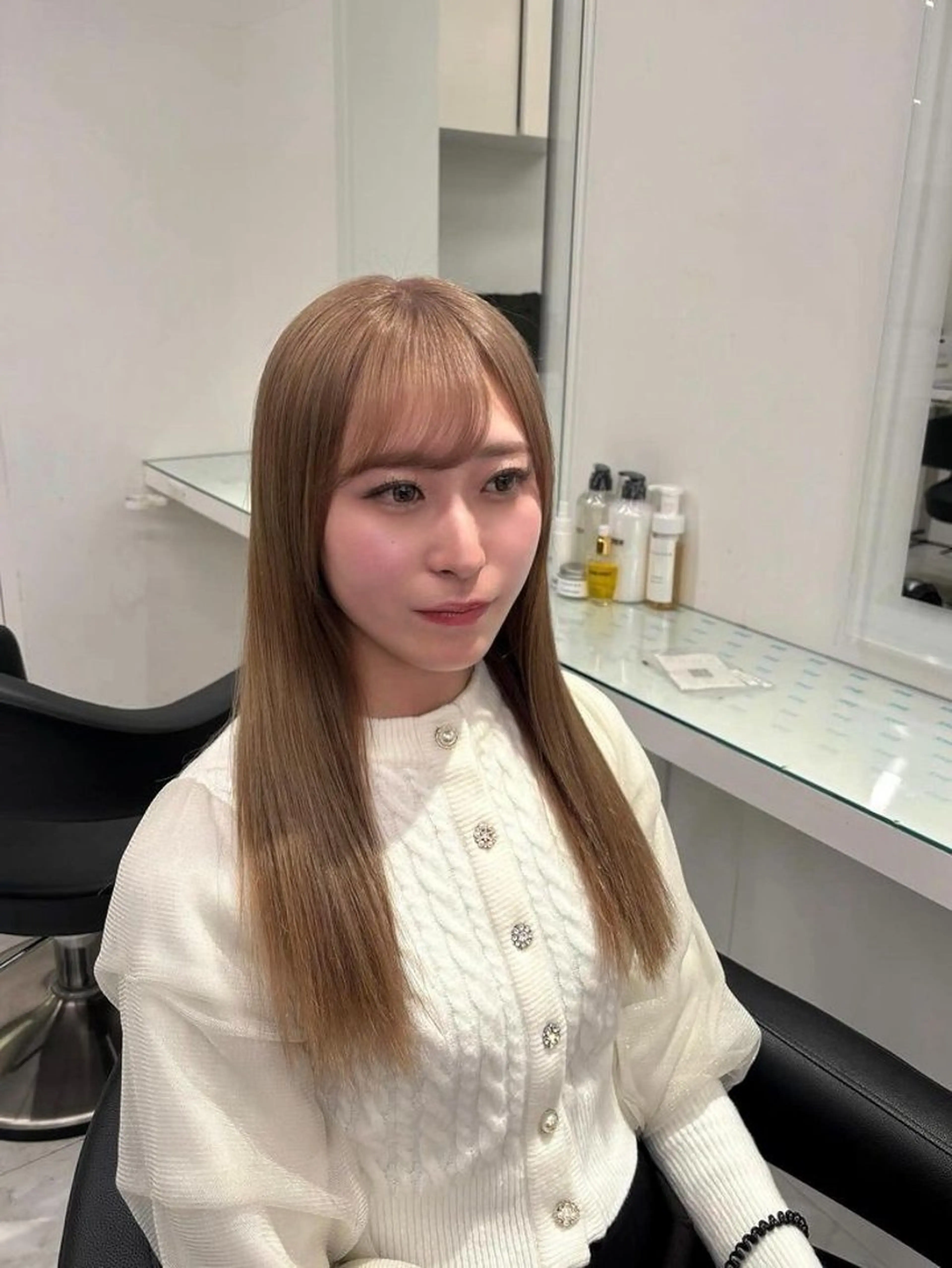 ロング カラー 💖ミルクティー💖 あかり💖のヘアスタイル