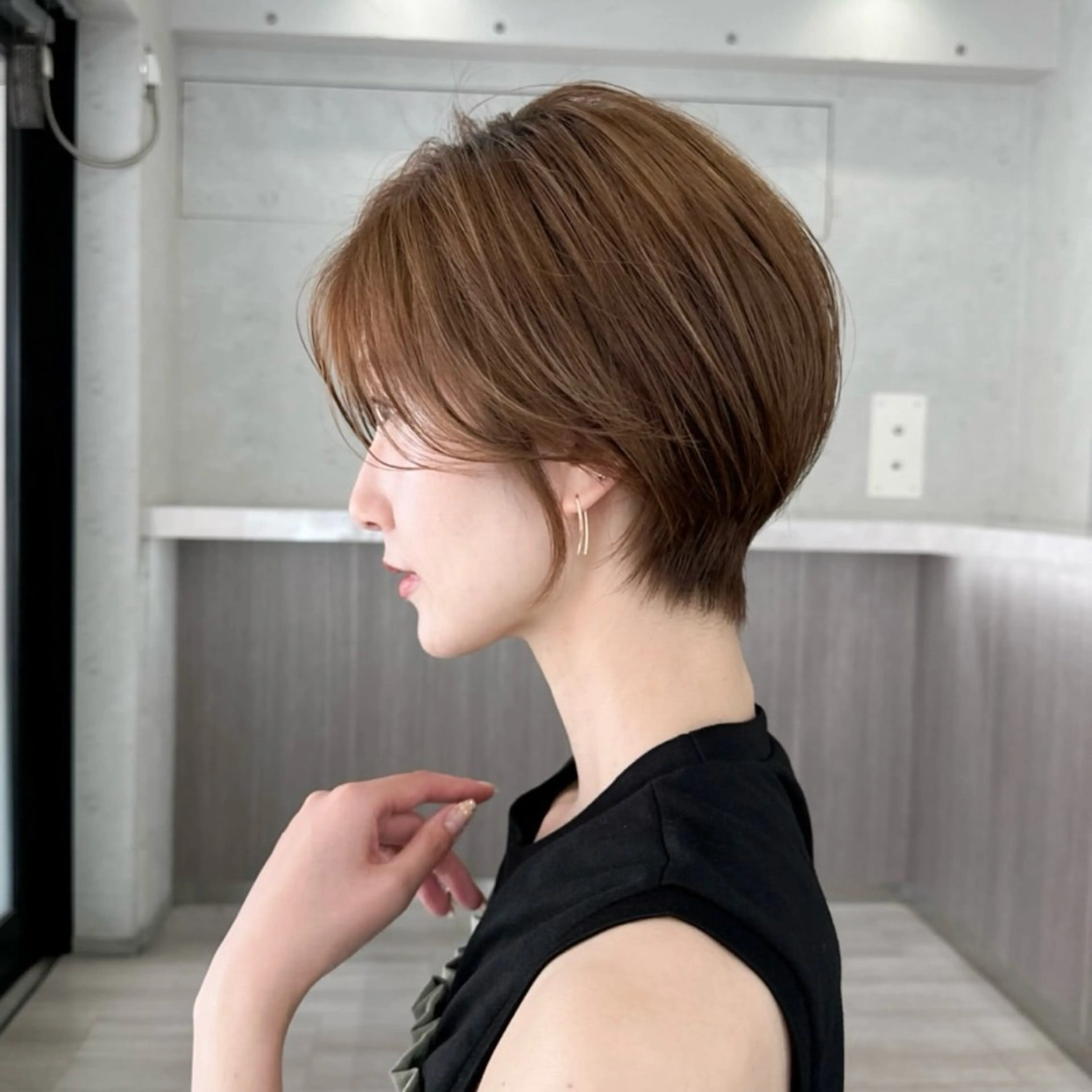 ショート 透明感カラー ふうか　渋谷のヘアスタイル