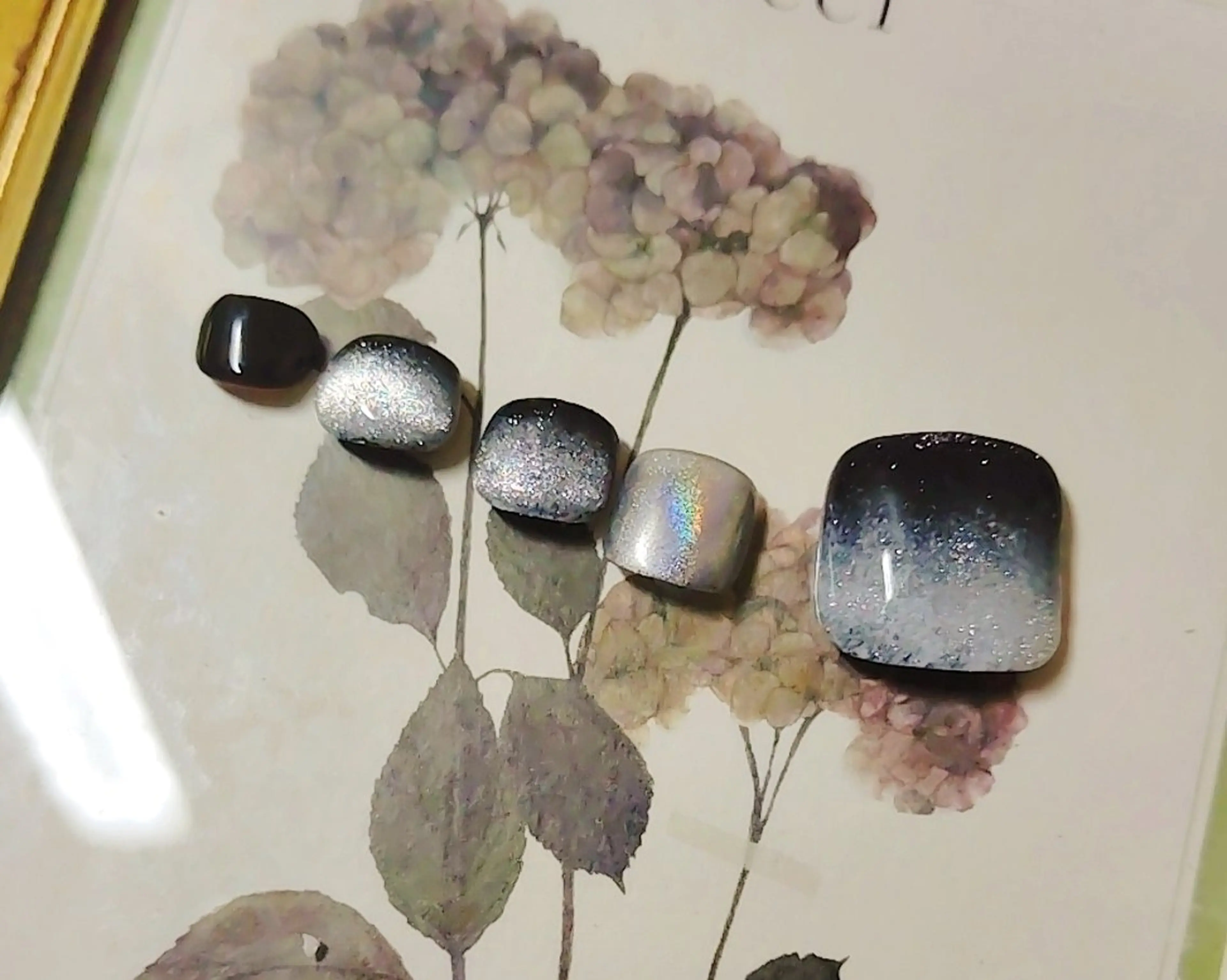 ネイル グラデーション マグネットネイル フットネイル Jewel SecretBaseのネイルデザイン