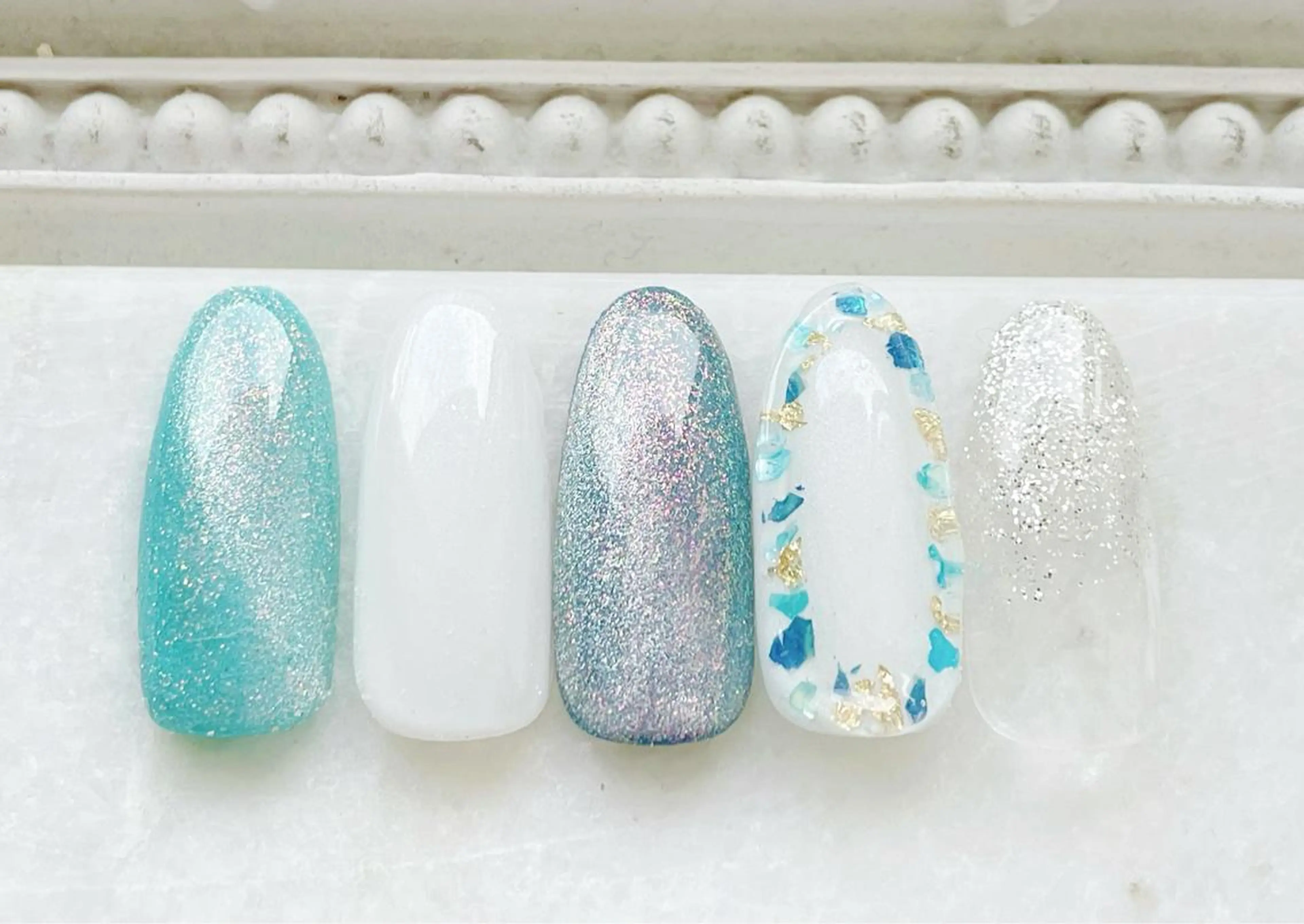 ネイル ジェルネイル マグネットネイル ニュアンスネイル パラジェル 夏ネイル ハンドネイル Satomi  のネイルデザイン