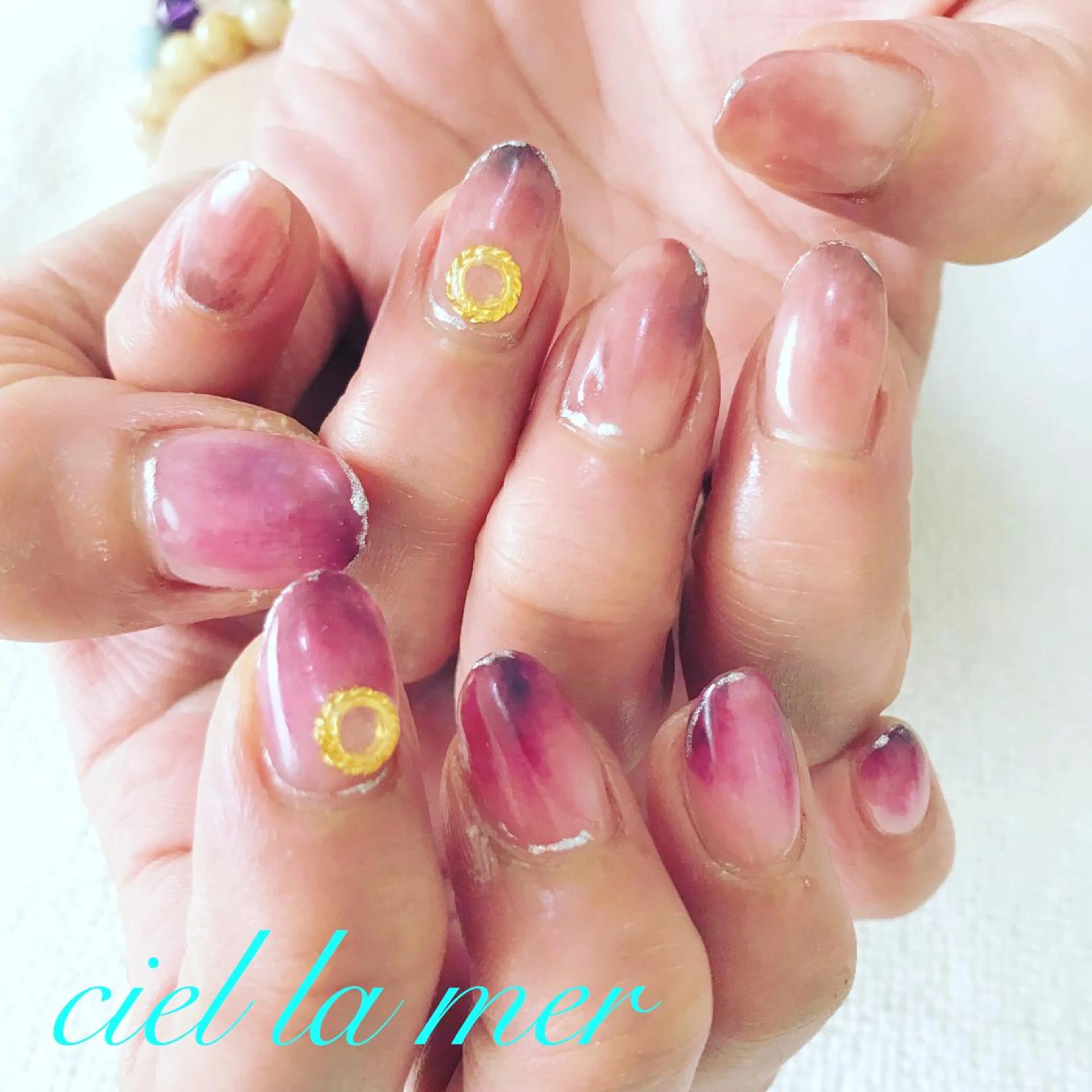 ネイル ハンドネイル フットネイル ciel la merのネイルデザイン