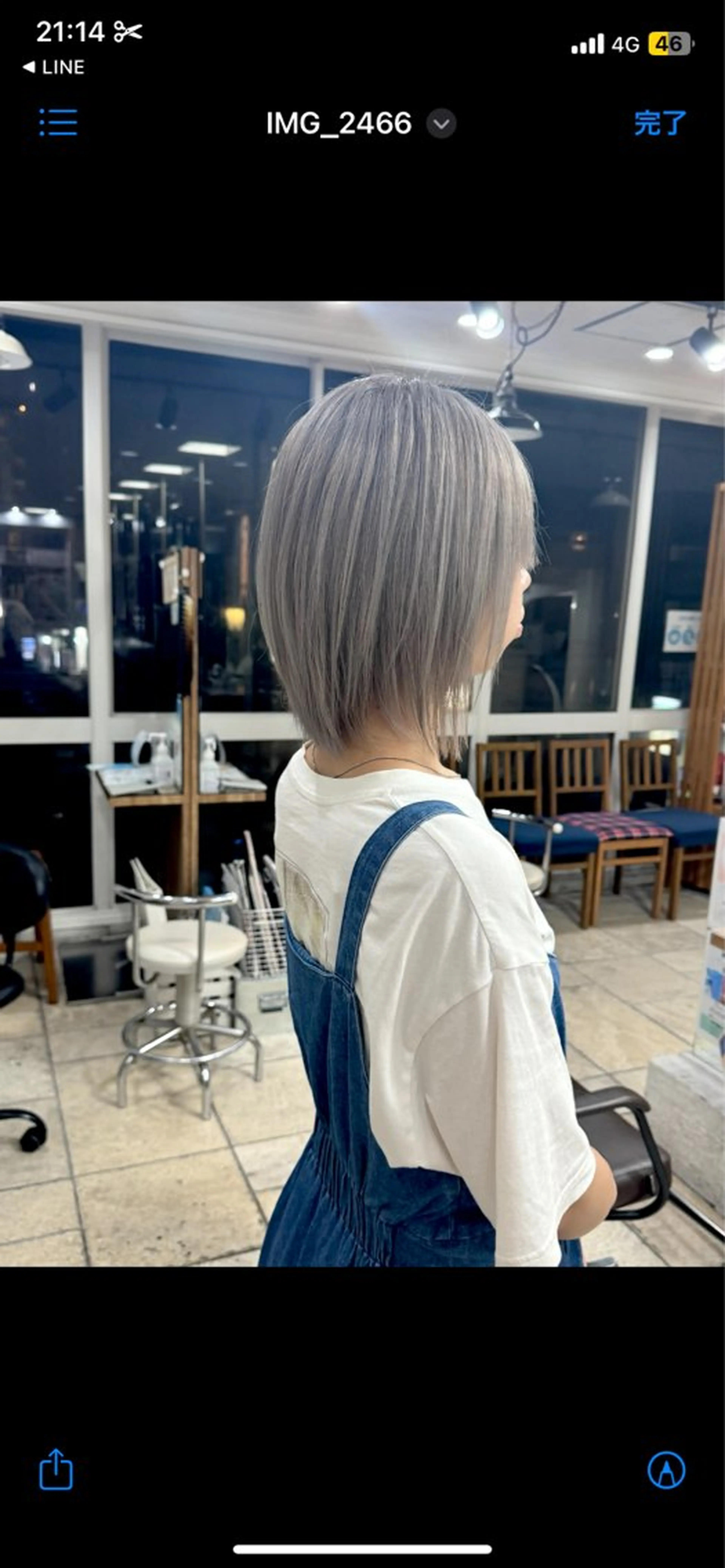 ミディアム カット ヘアカラー 平塚/顔周りレイヤー /寒色/きゅうとのヘアスタイル