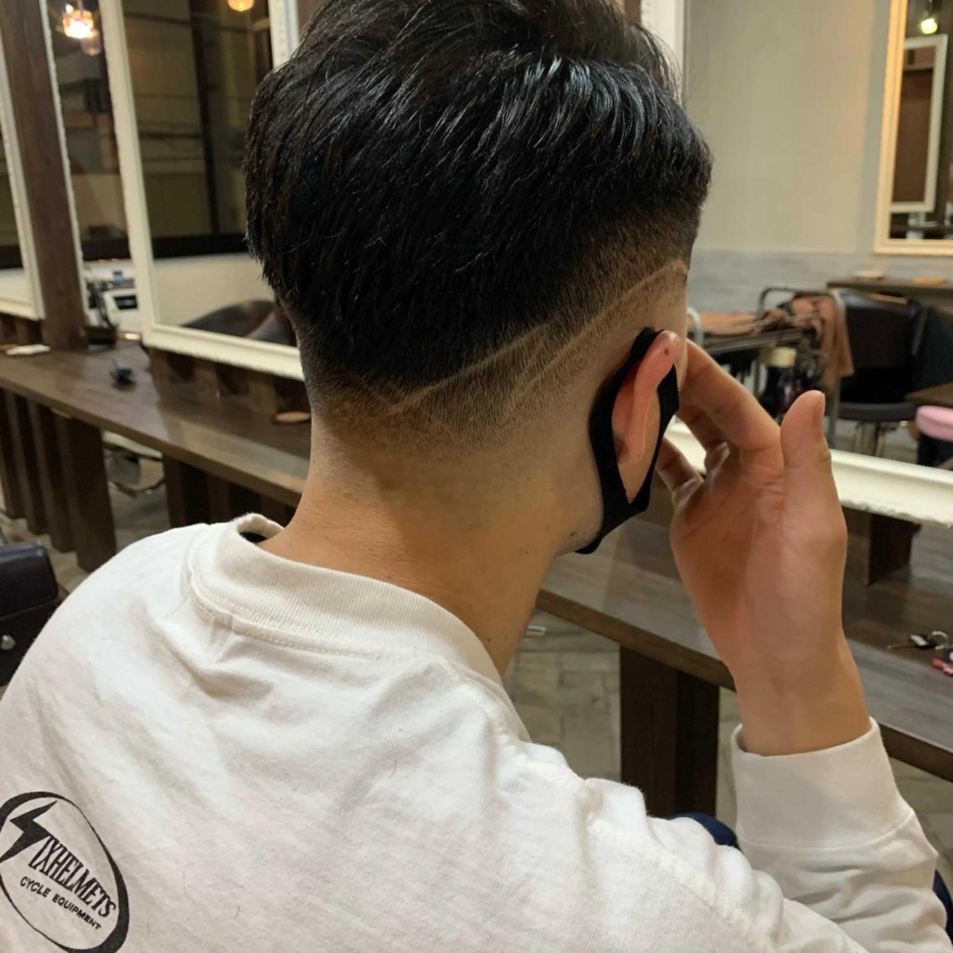 ショート カラー メンズ フェードカット スキンフェード カット Men's salon ANSWER所属・メンズサロン ANSWERのヘアスタイル