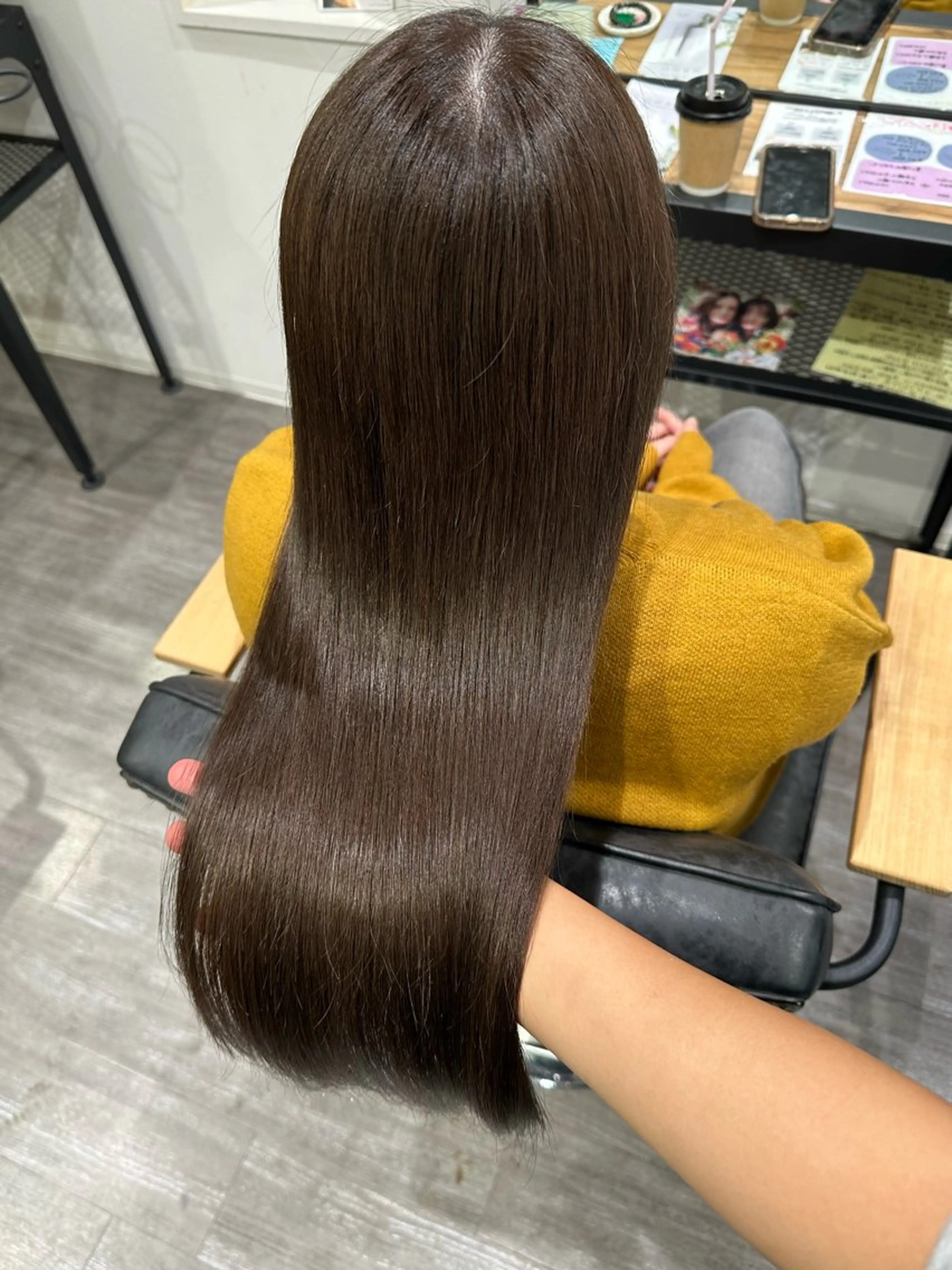ロング カラー アッシュ アッシュブラウン ブラウンカラー カット ヘアカラー トリートメント 艶髪レイヤー上田 紗也🇰🇷💗のヘアスタイル