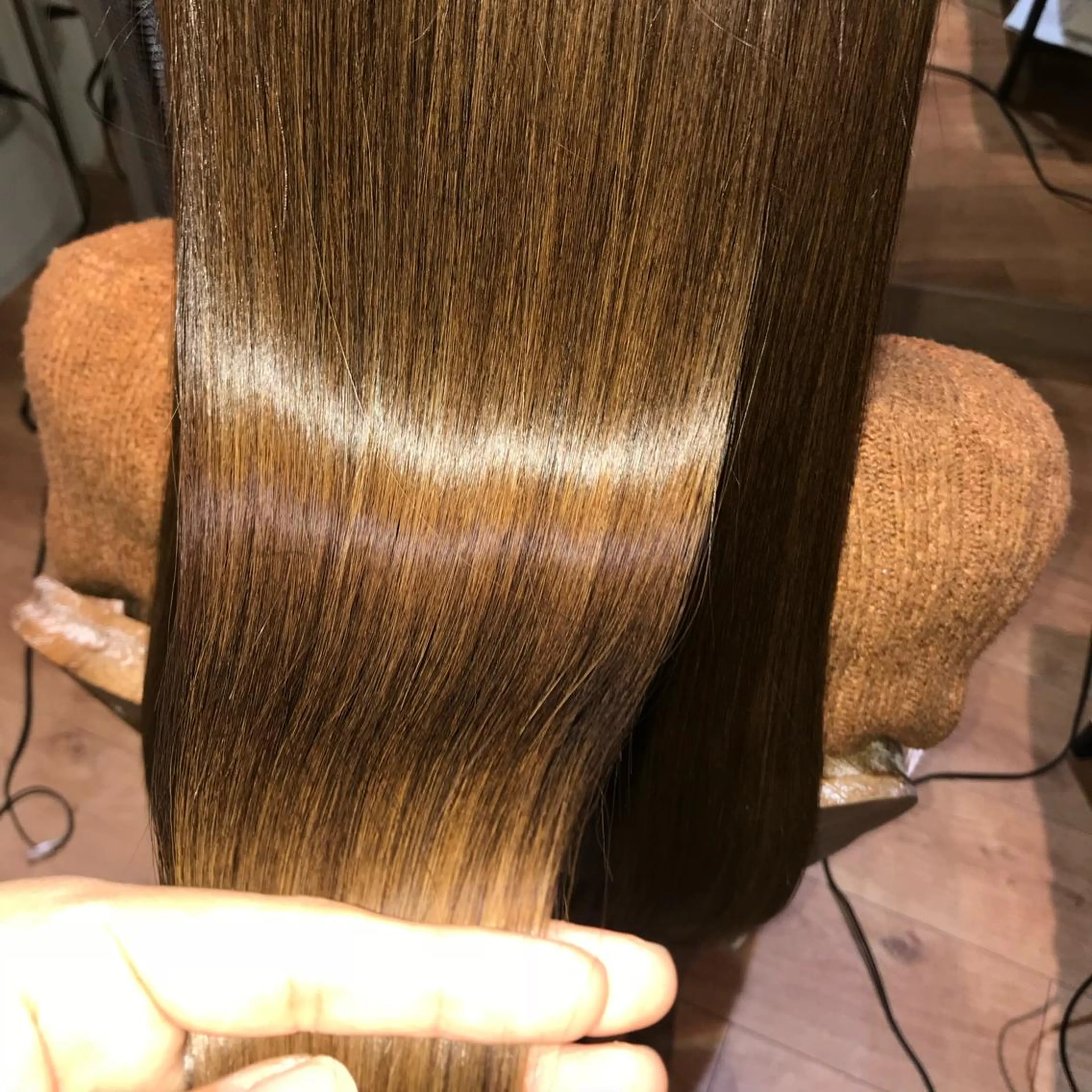 ロング カット ヘアカラー トリートメント ayano ．のヘアスタイル