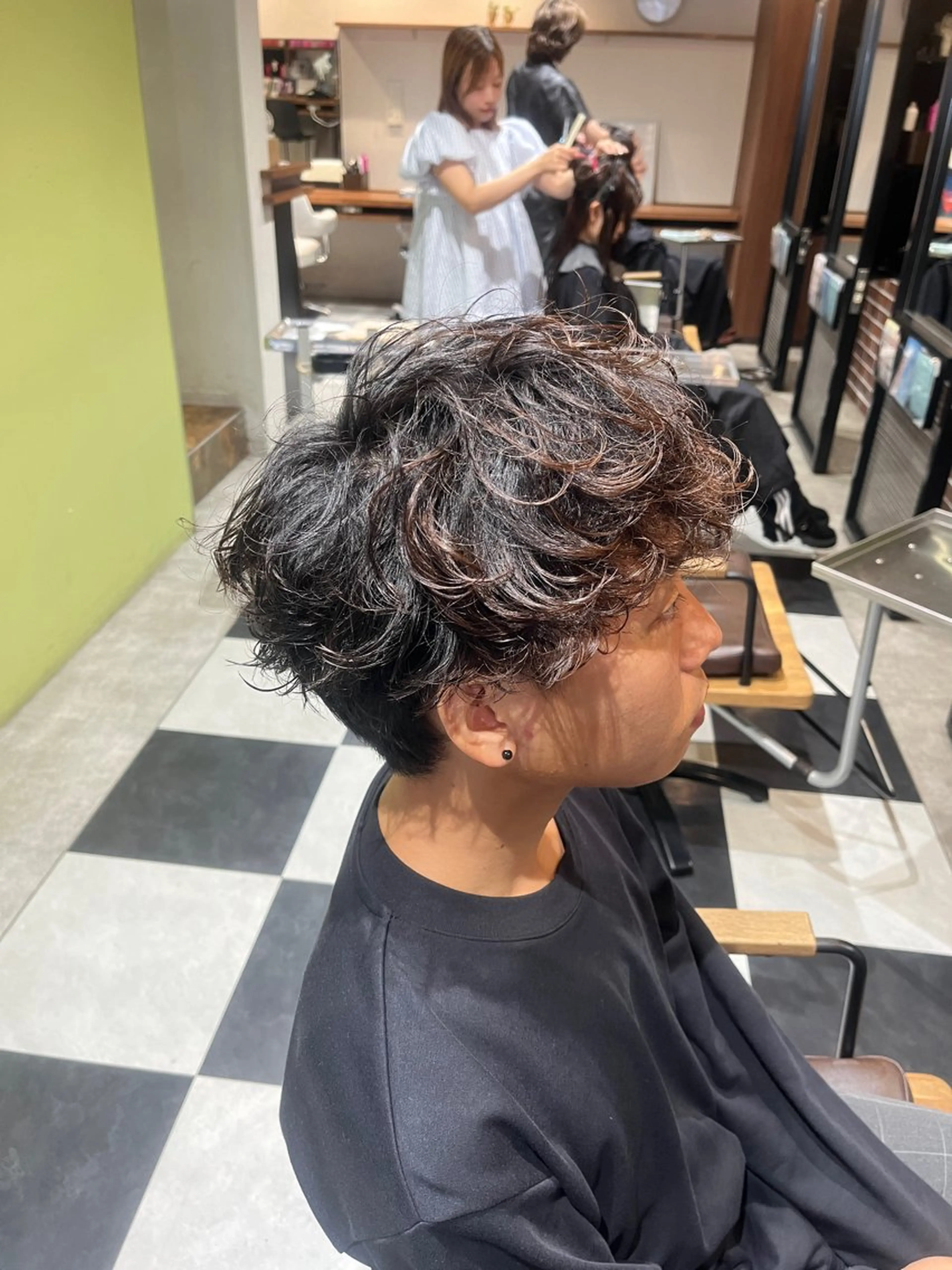 ショート パーマ メンズ メンズ韓国風 メンズパーマ 韓国風ヘア カット パーマ 🎧メンズパーマ特化 /RUI🎧のヘアスタイル