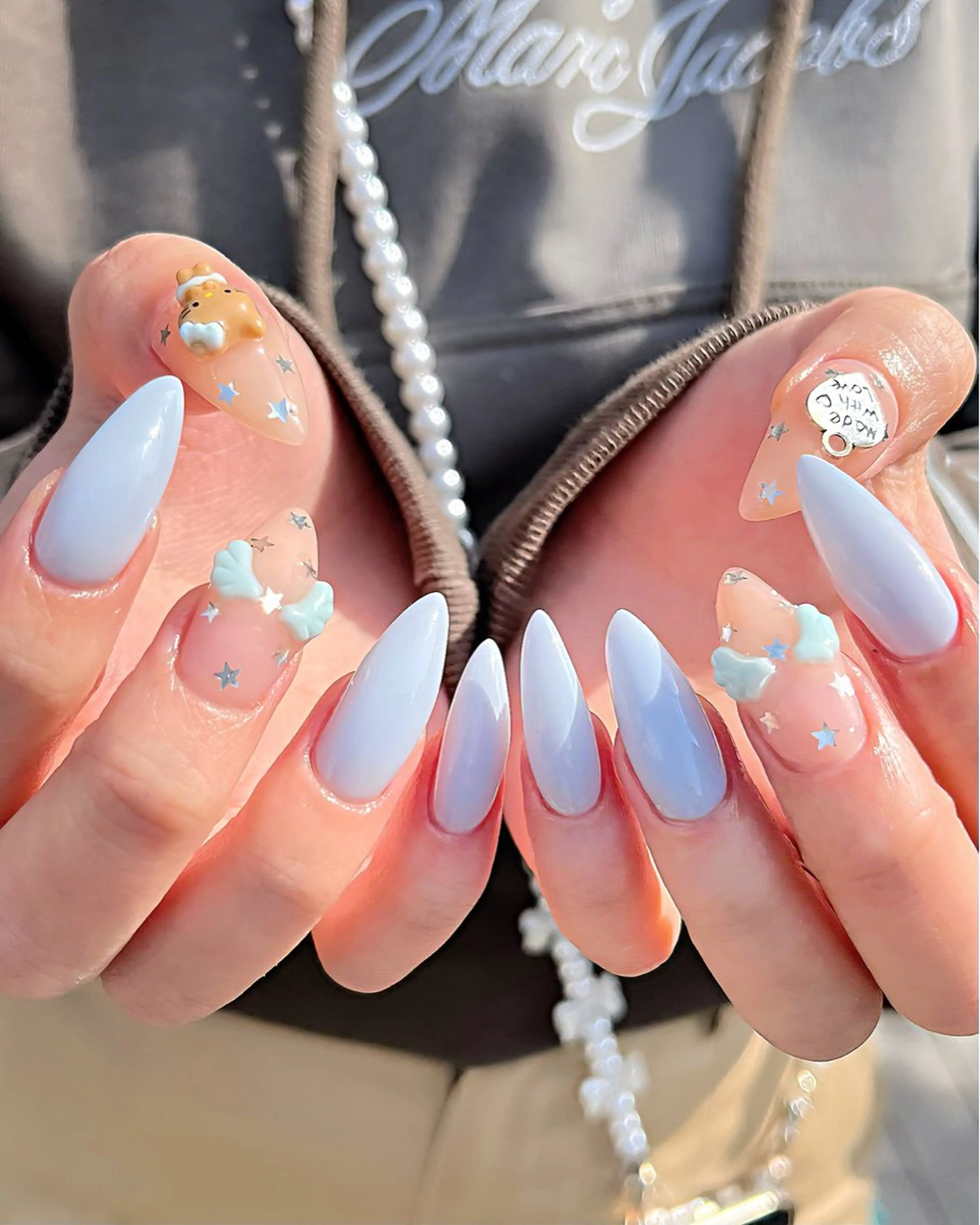 ネイル 韓国ネイル マグネットネイル オフィスネイル 春ネイル ワンホンネイル ハンドネイル 🫧OPELIA NAIL渋谷🫧のネイルデザイン