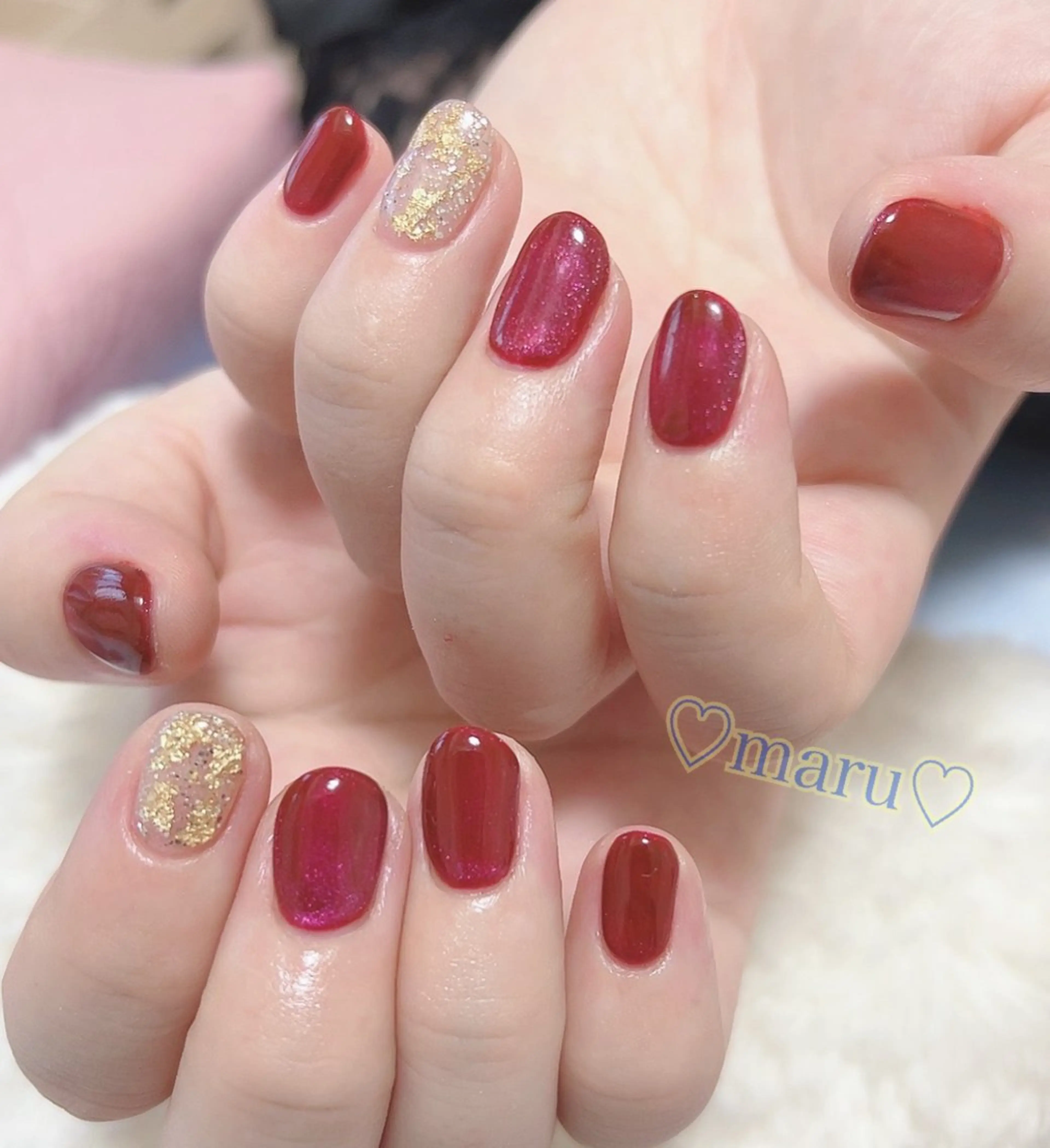 ネイル ハンドネイル フットネイル まるみ ♡のネイルデザイン