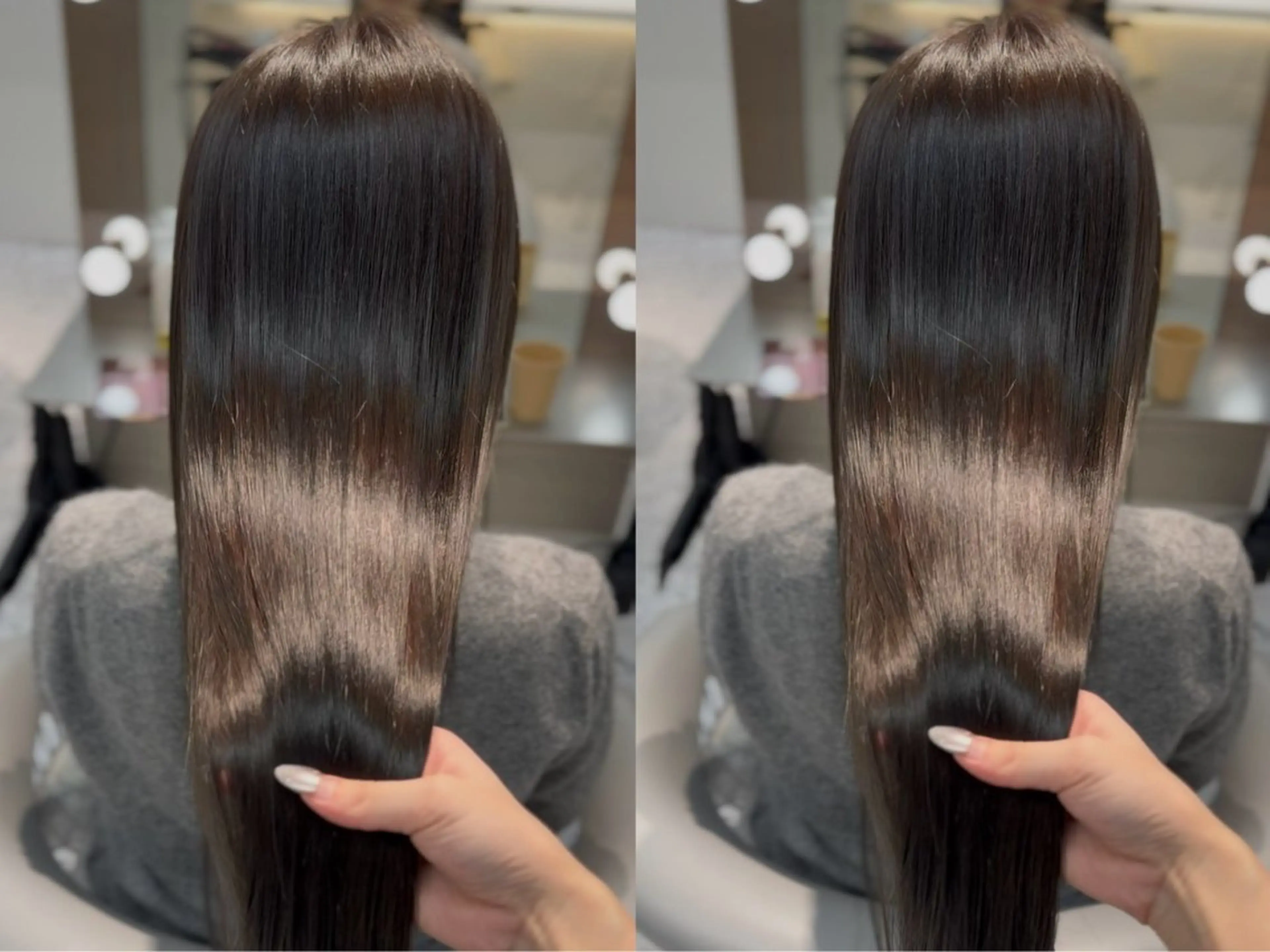 ロング 髪質改善 レイヤーカット トリートメント カット ヘアカラー 🎀透明感ブラウ ンshizuka🎀のヘアスタイル