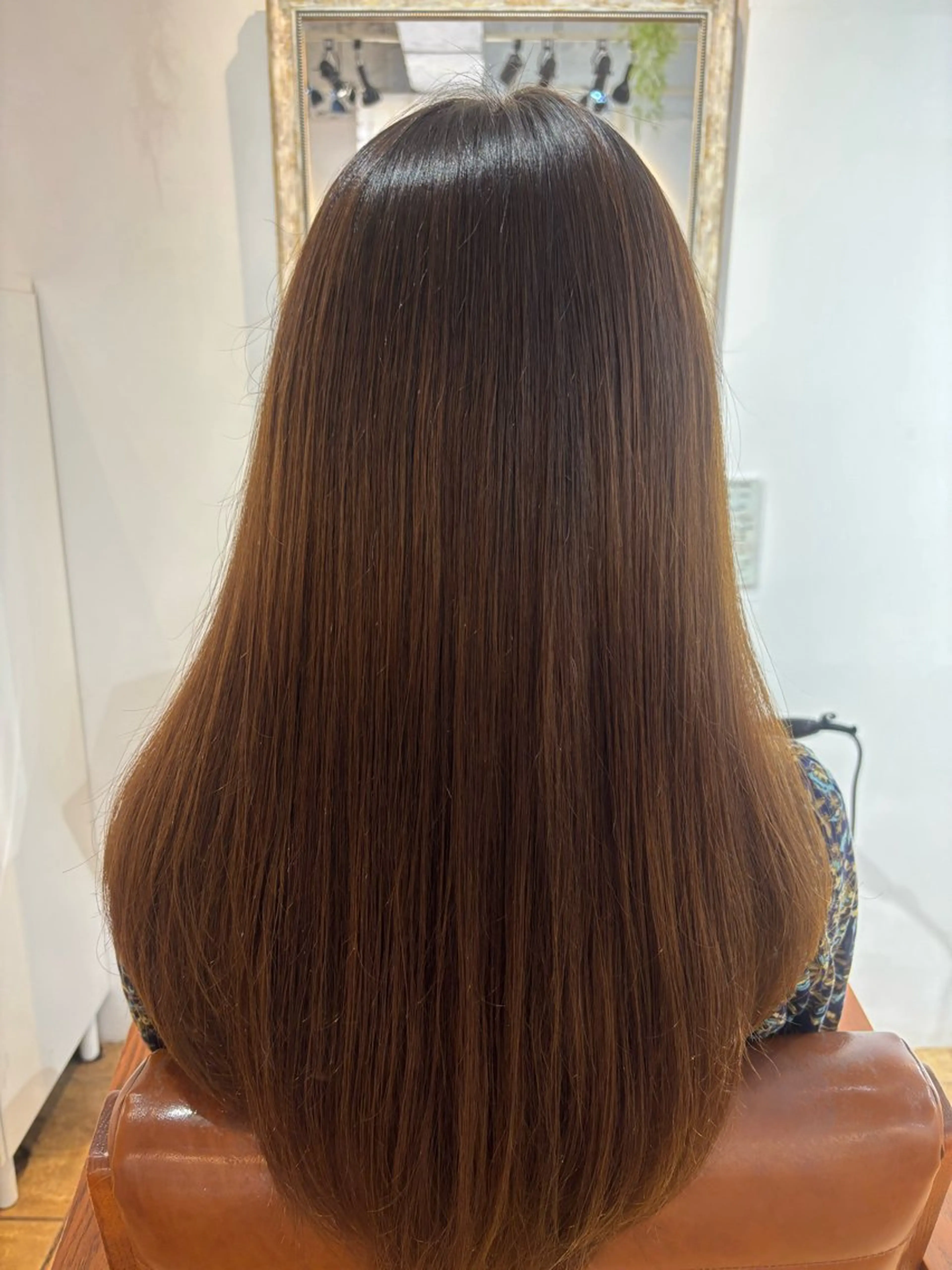 ロング パーマ 縮毛矯正 トリートメント カネコ ナナミのヘアスタイル