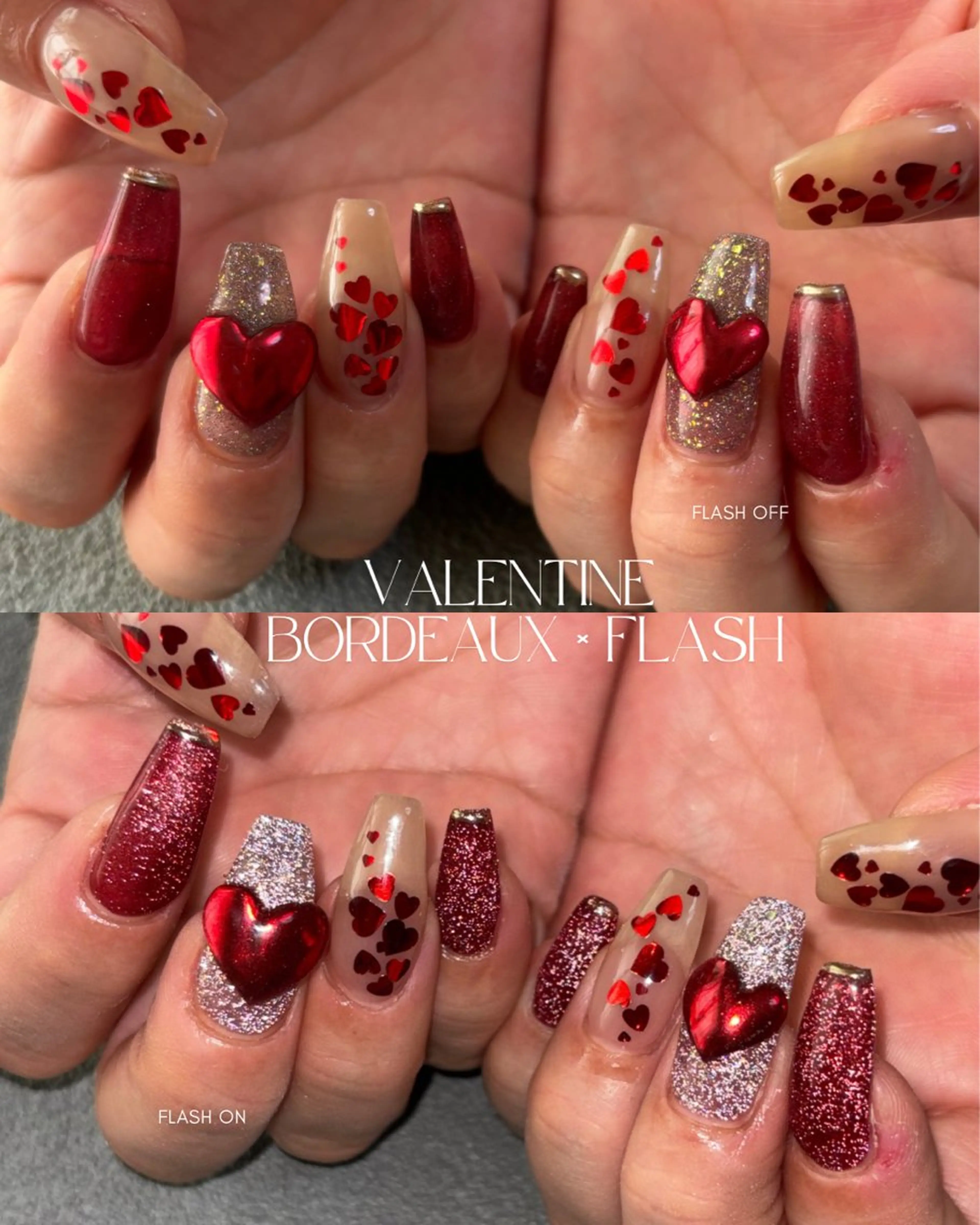 ネイル バレンタイン ハンドネイル ハンドケア Feliz所属・Feliz 楽しいネイルサロンのネイルデザイン